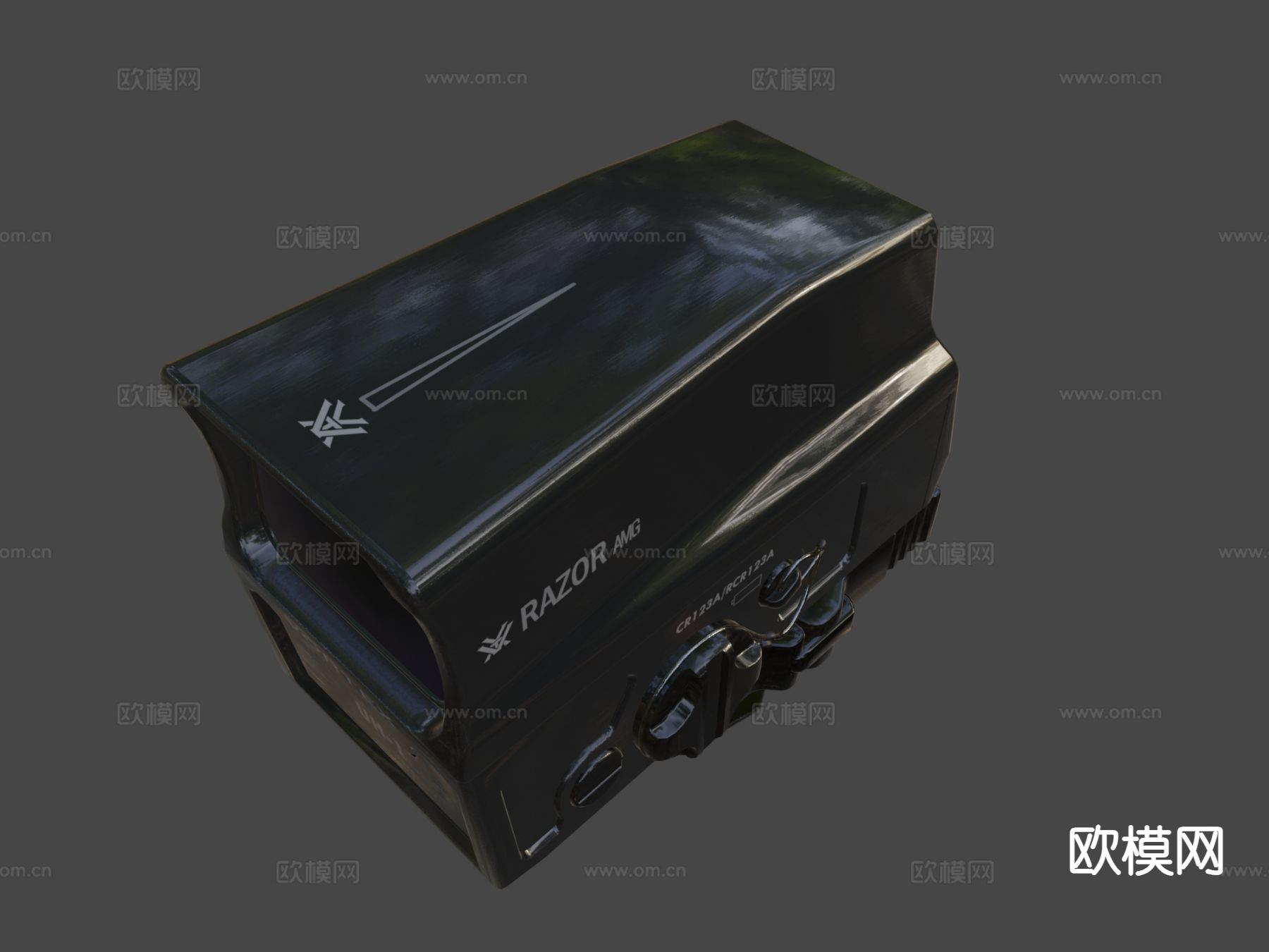 旋涡红点 瞄准器su模型下载（渲染图4）