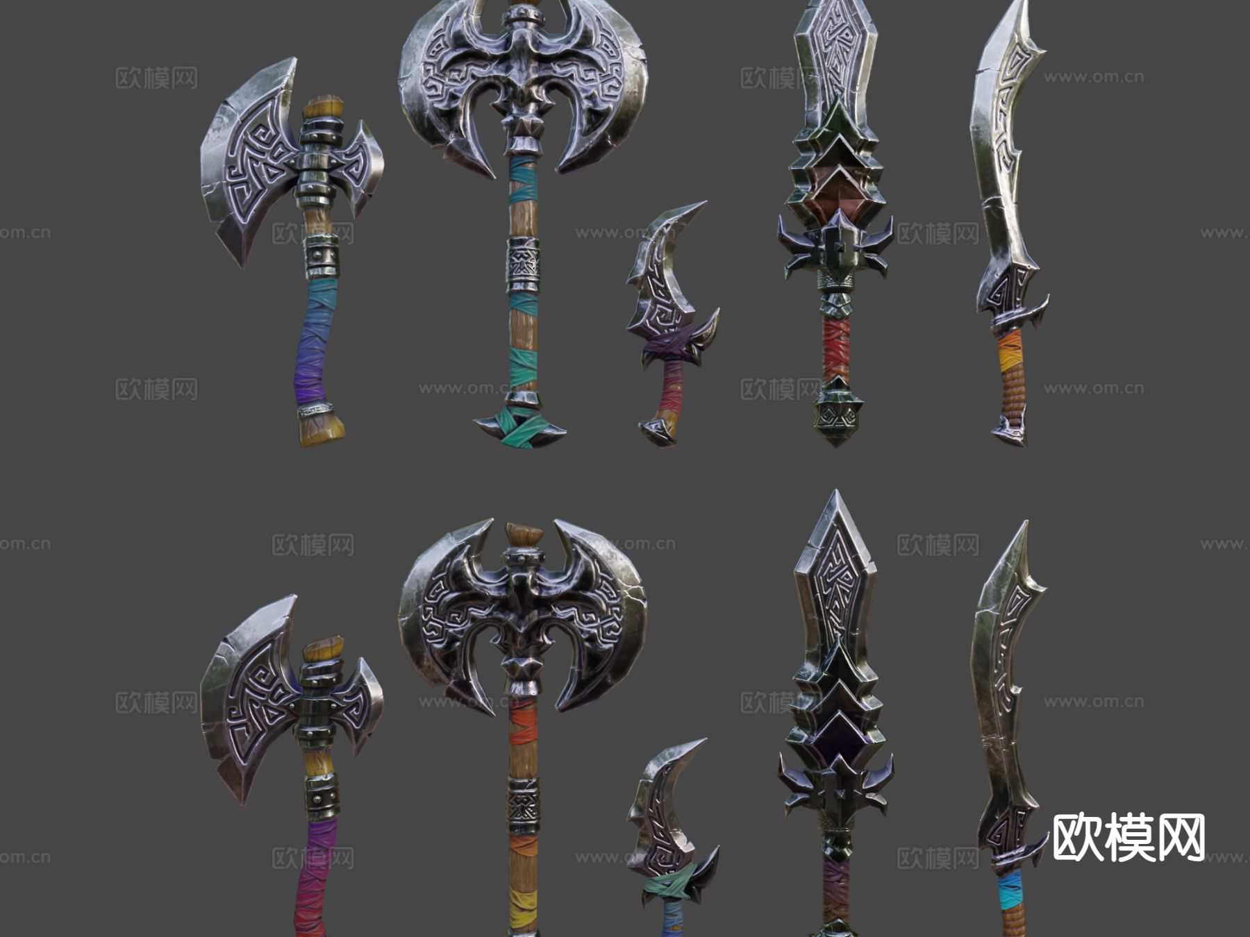 幻想武器包su模型下载（渲染图5）