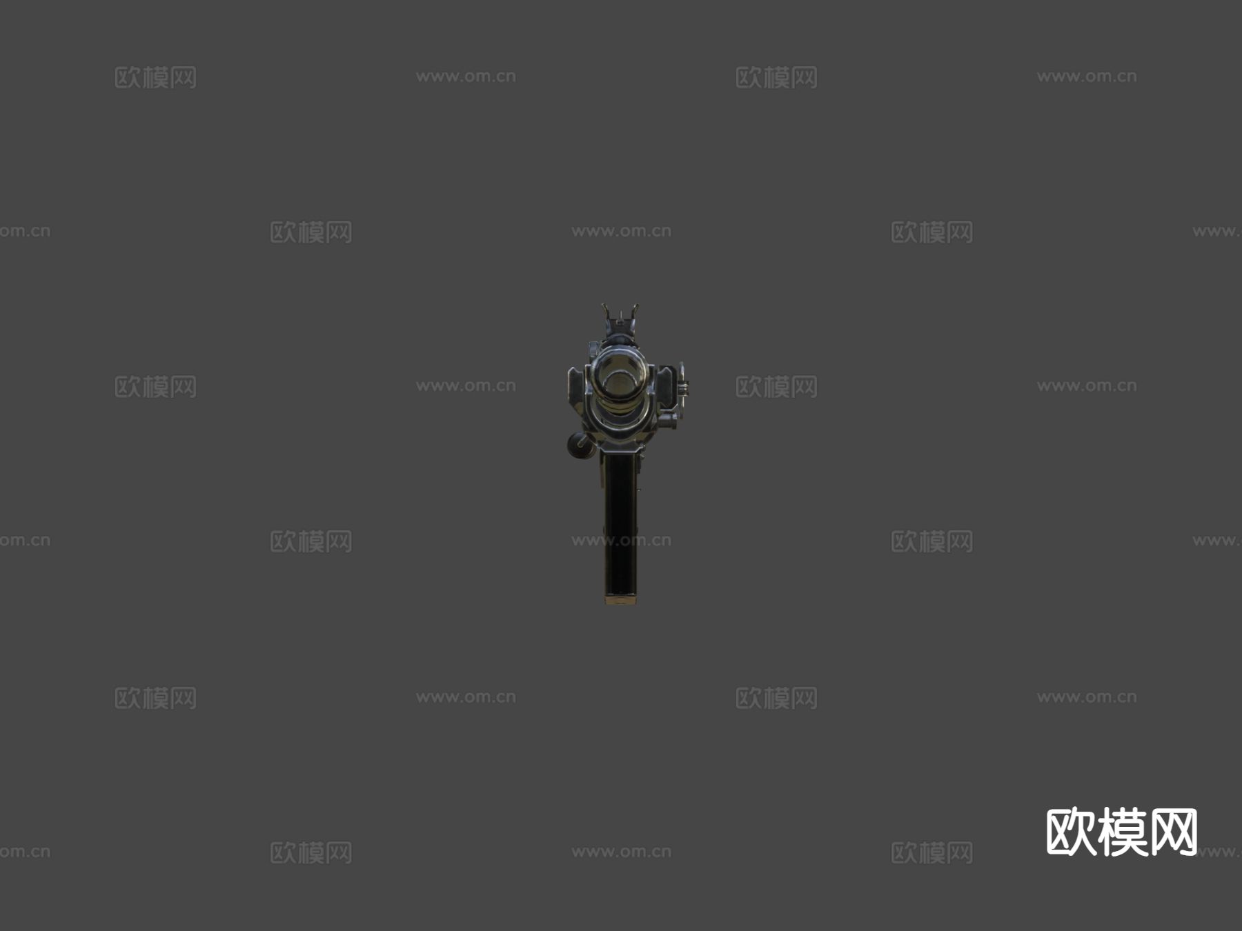 折叠式自动步枪su模型下载（渲染图7）