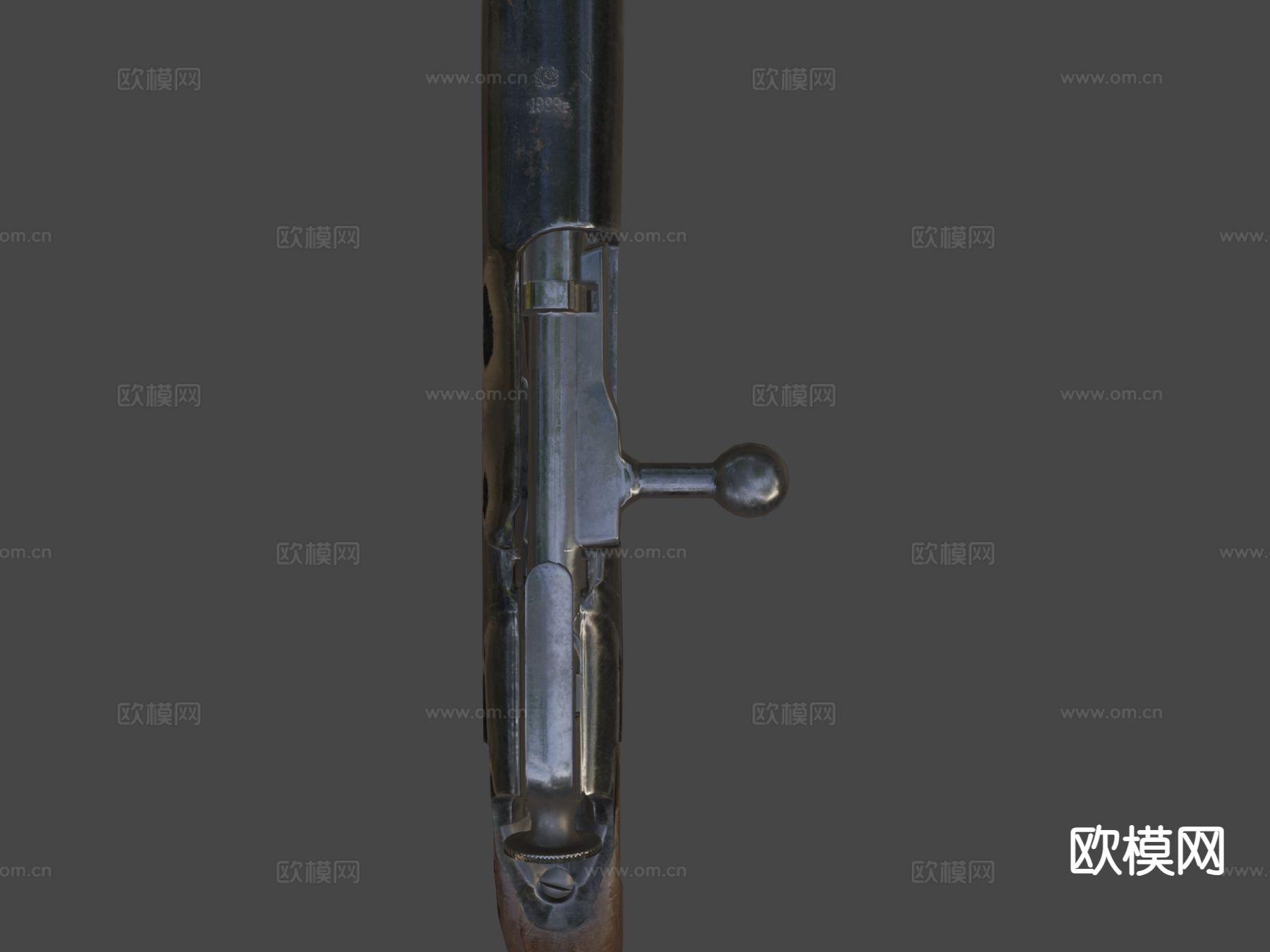 莫辛纳甘手枪su模型下载（渲染图4）