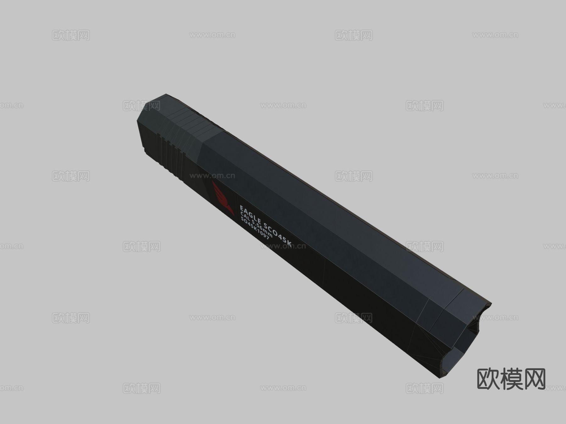 消音器SCO45Ksu模型下载（渲染图1）