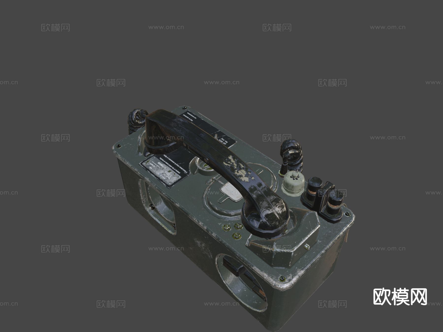 军事电话su模型下载（渲染图5）