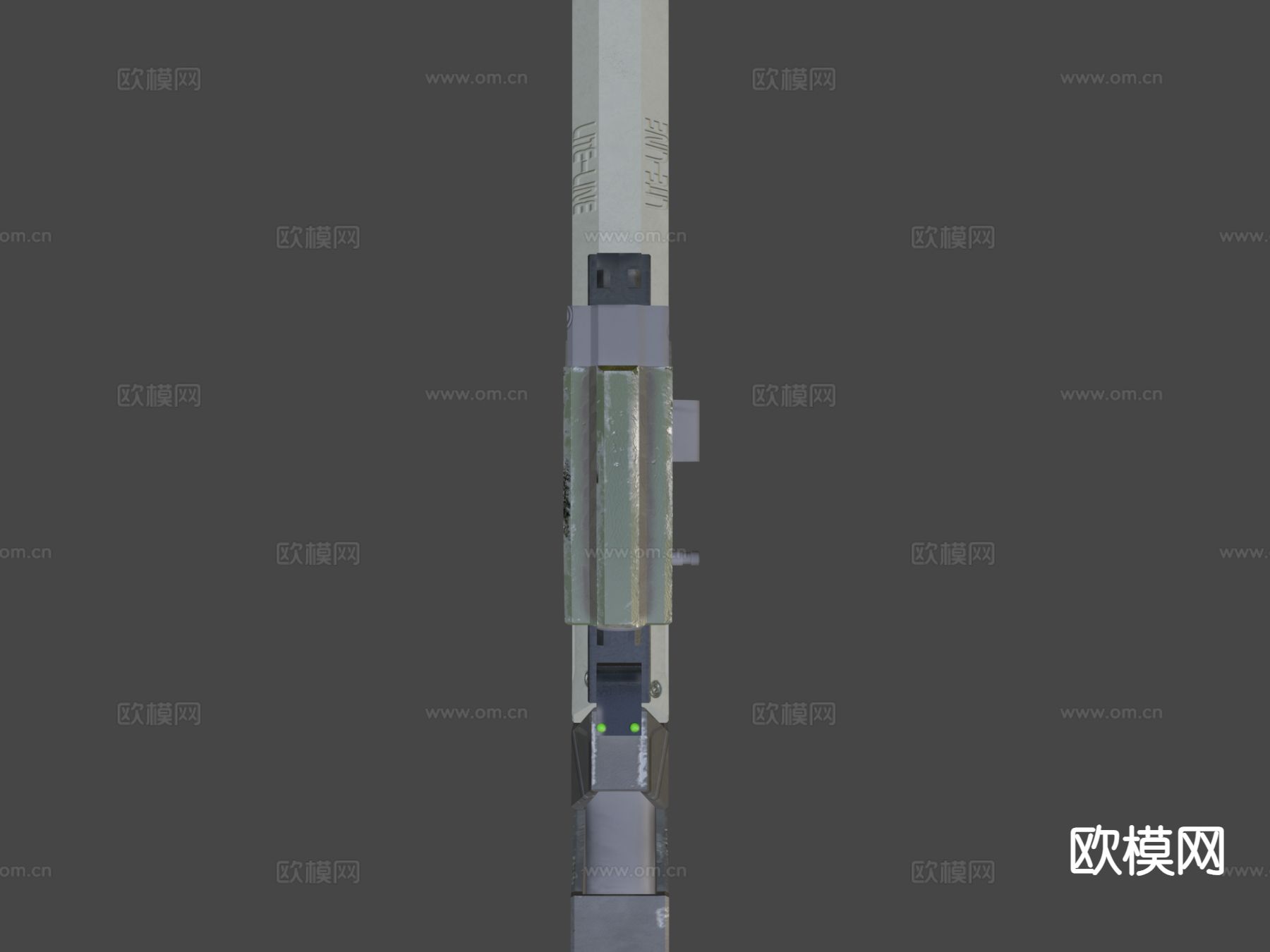 科幻步枪su模型下载（渲染图5）