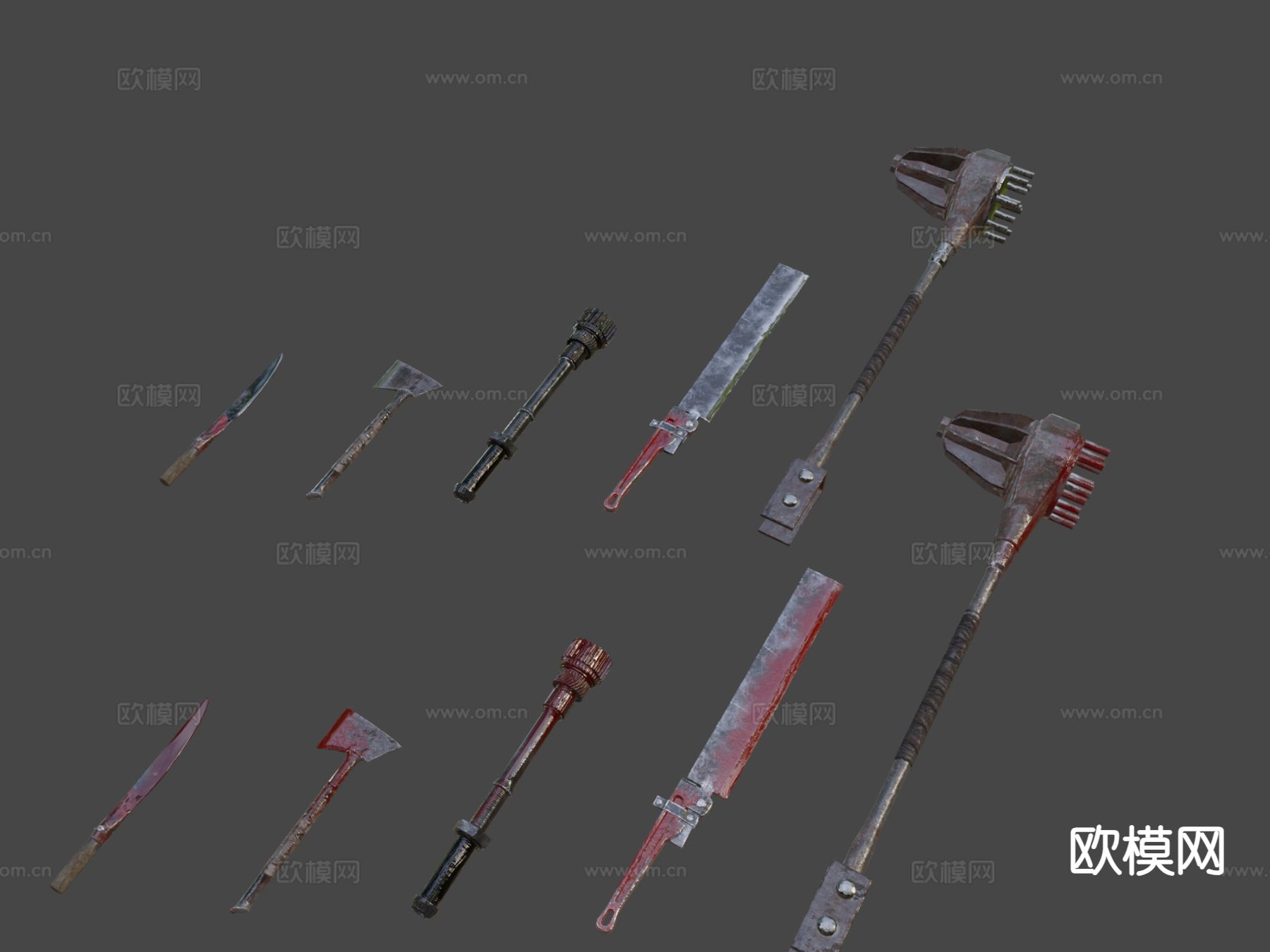 废品武器su模型下载（渲染图5）