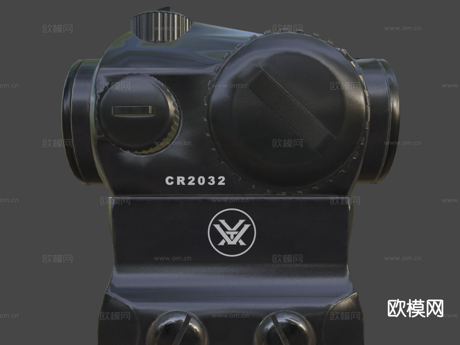 涡流瞄准镜红点su模型下载（渲染图7）