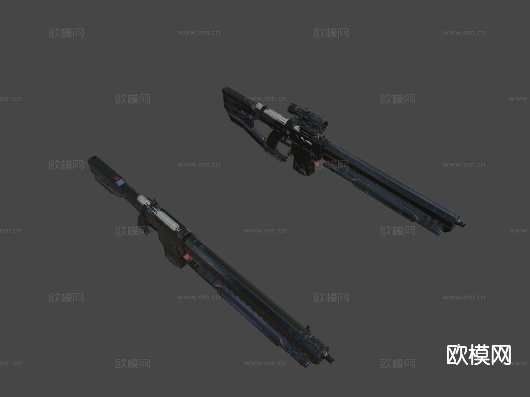 ARS12 狙击步枪 枪支 枪械su模型下载（渲染图4）