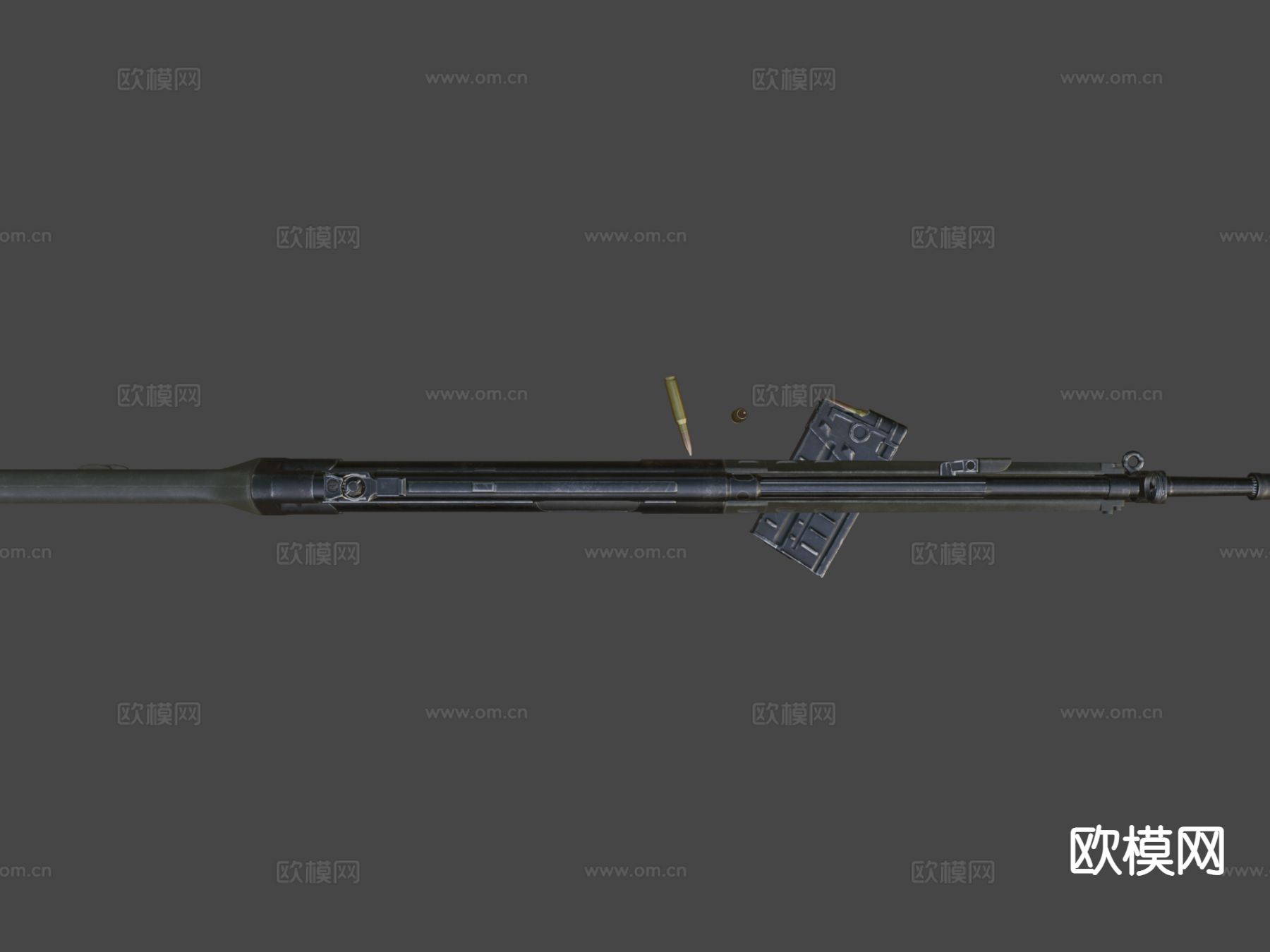 G3A3步枪su模型下载（渲染图4）