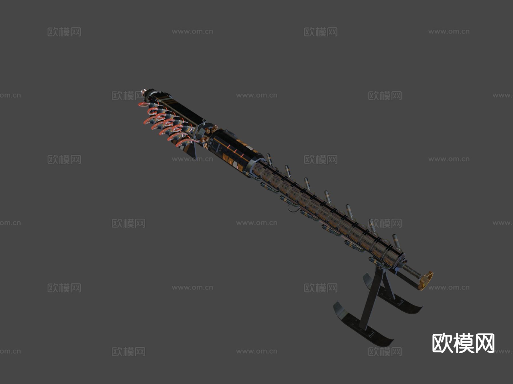 科幻枪 枪支 枪械su模型下载（渲染图6）