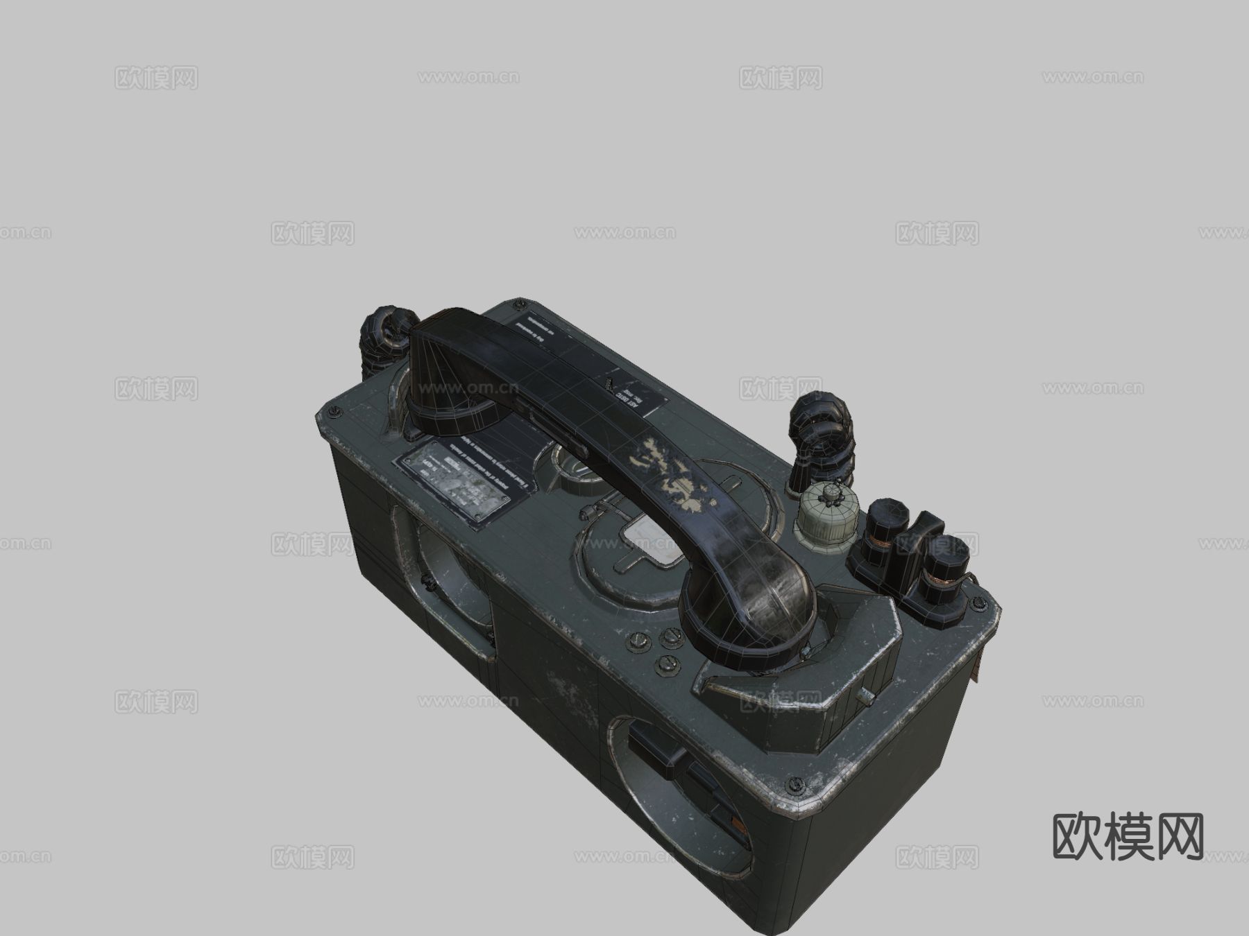 军事电话su模型下载（渲染图3）