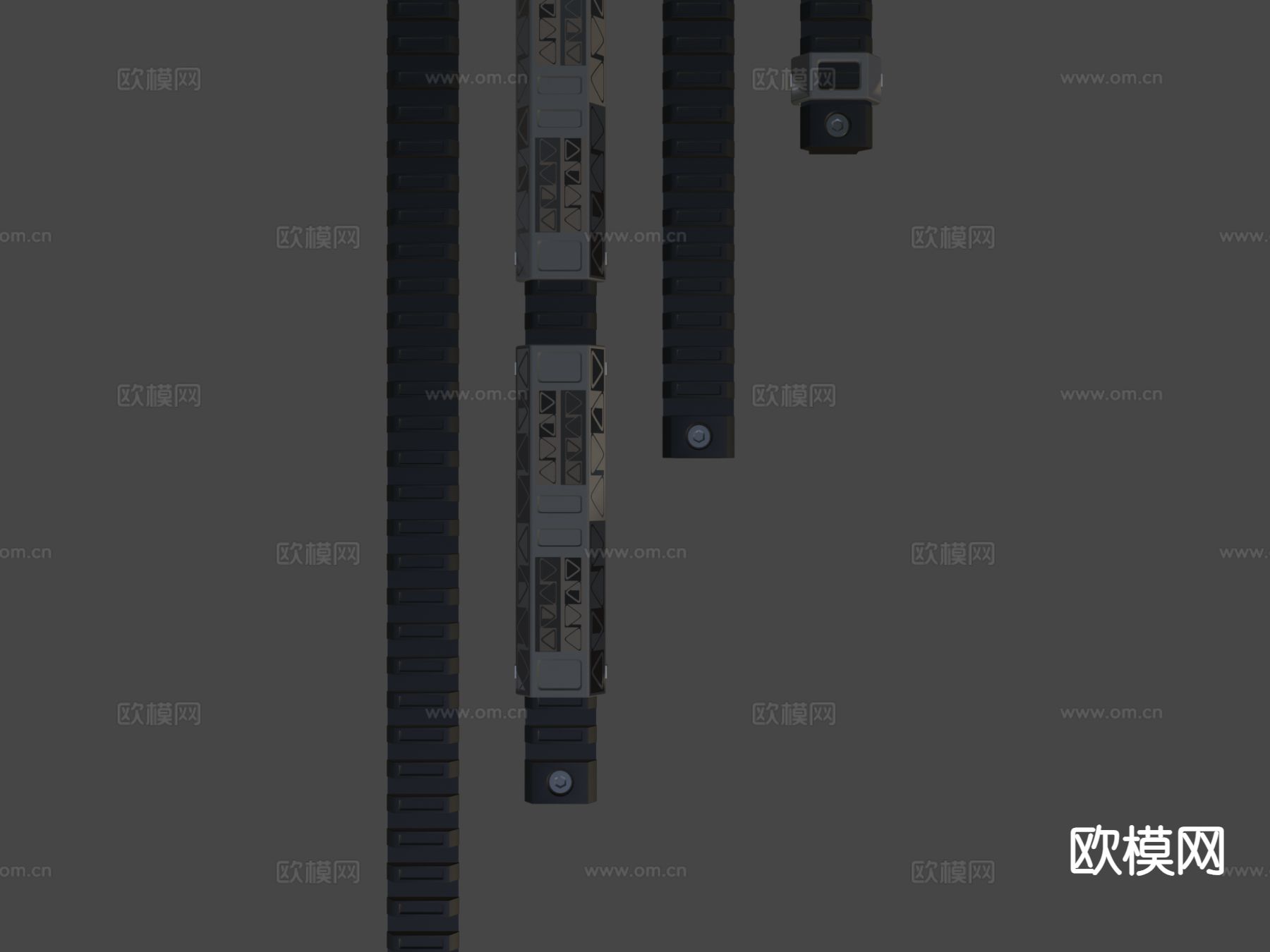 枪械配件 武器su模型下载（渲染图6）