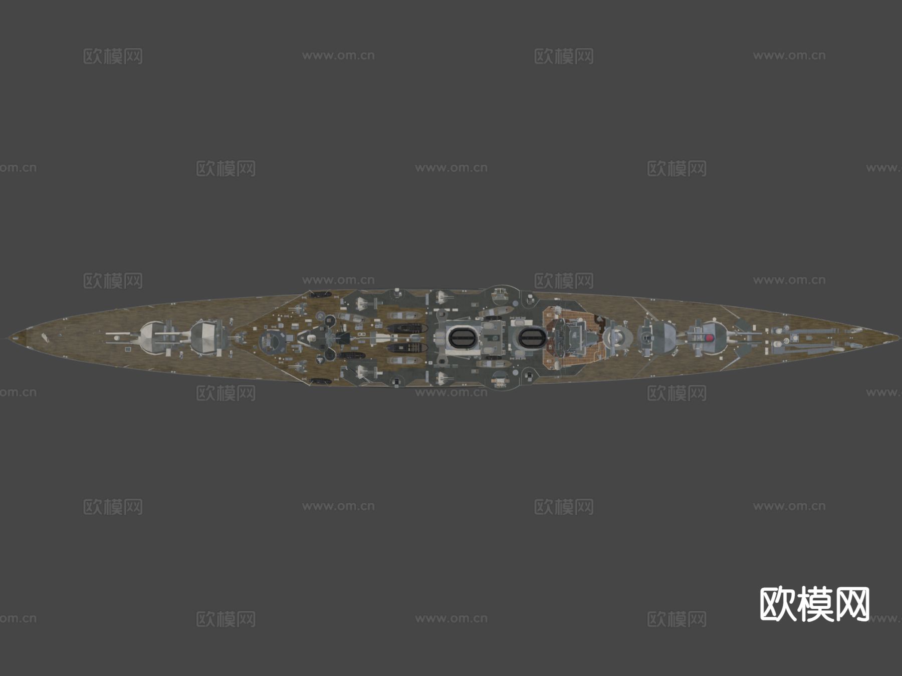 船巡逻舰su模型下载（渲染图6）