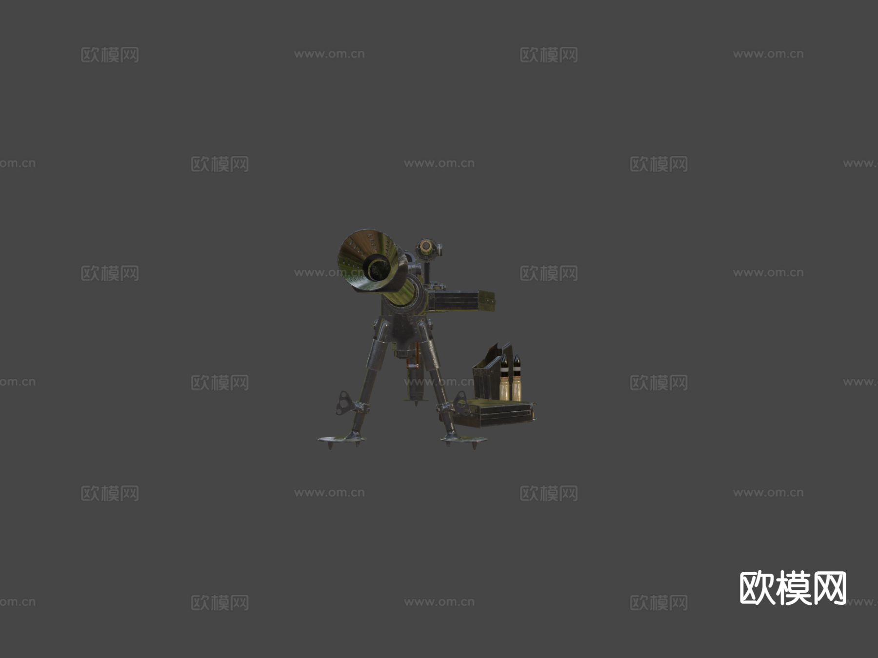 M反坦克步枪 枪支 枪械su模型下载（渲染图4）