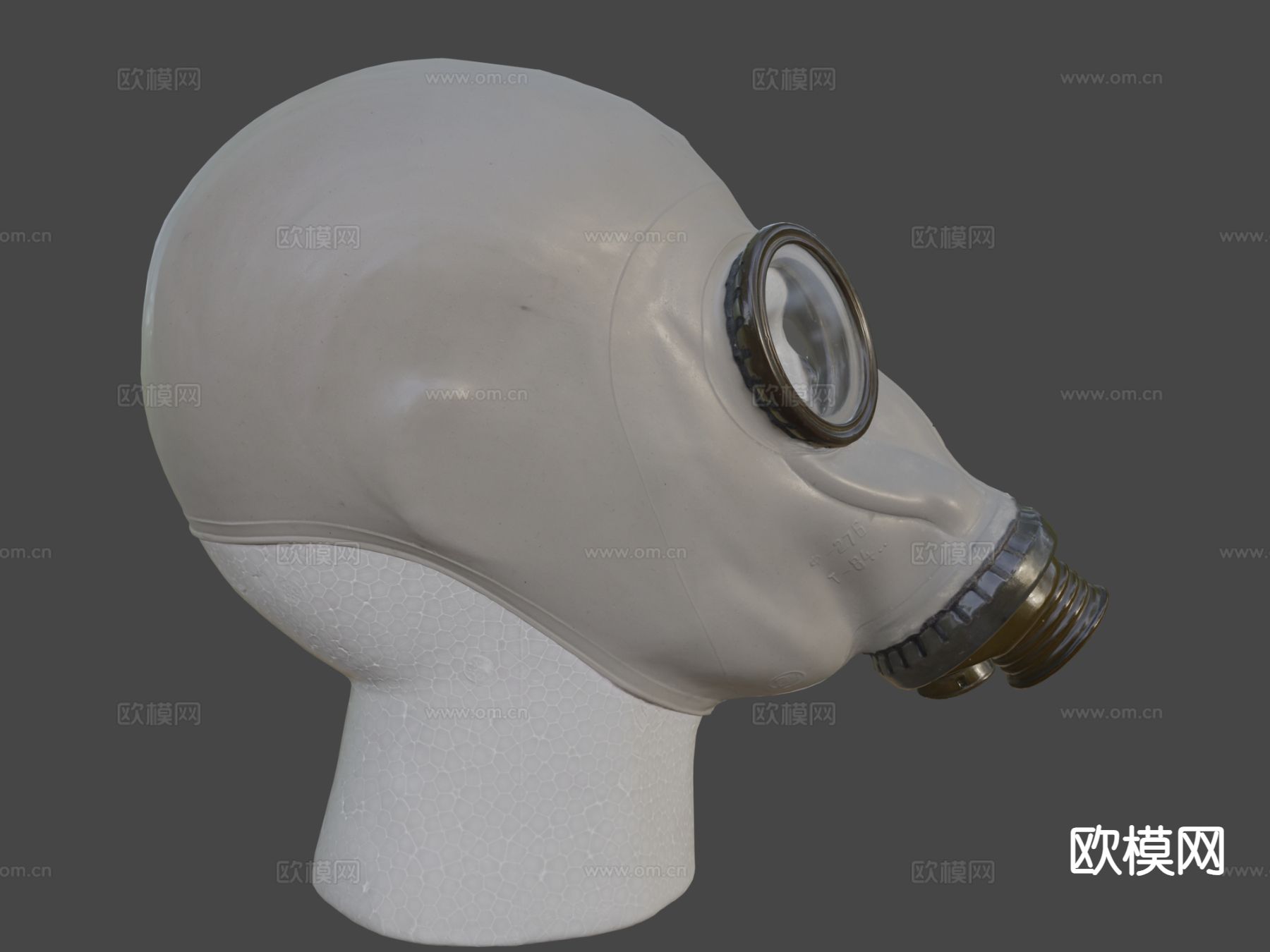 苏联防毒面具su模型下载（渲染图4）