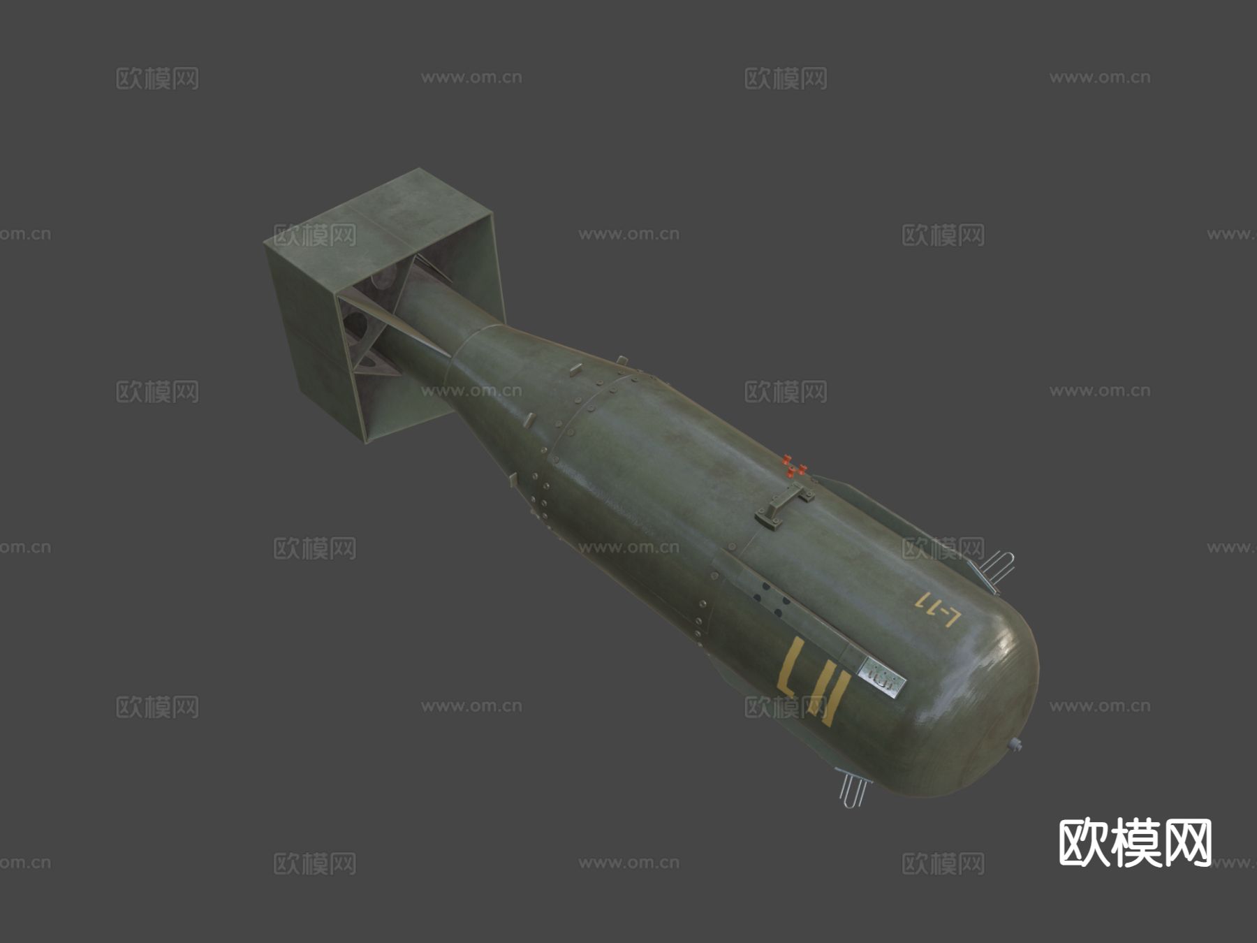 原子弹 武器su模型下载（渲染图6）