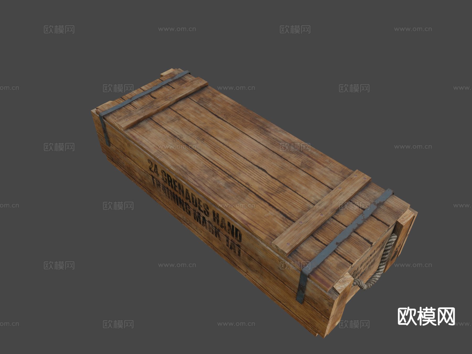 木箱 装备箱 子弹箱su模型下载（渲染图4）