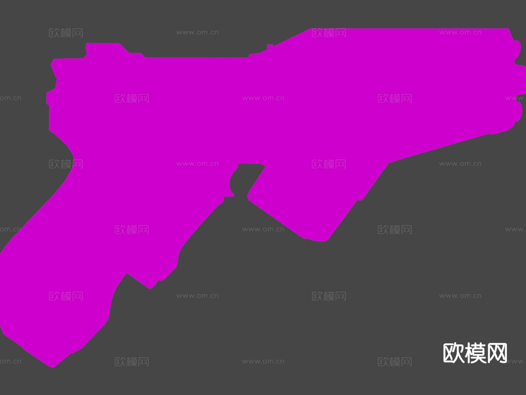 科幻枪械su模型下载（渲染图7）