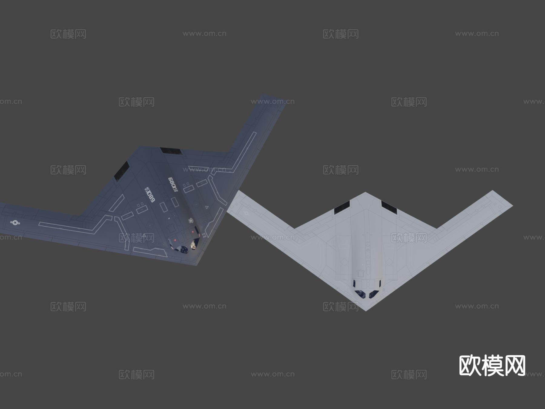 掠夺者战斗机 轰炸机su模型下载（渲染图7）