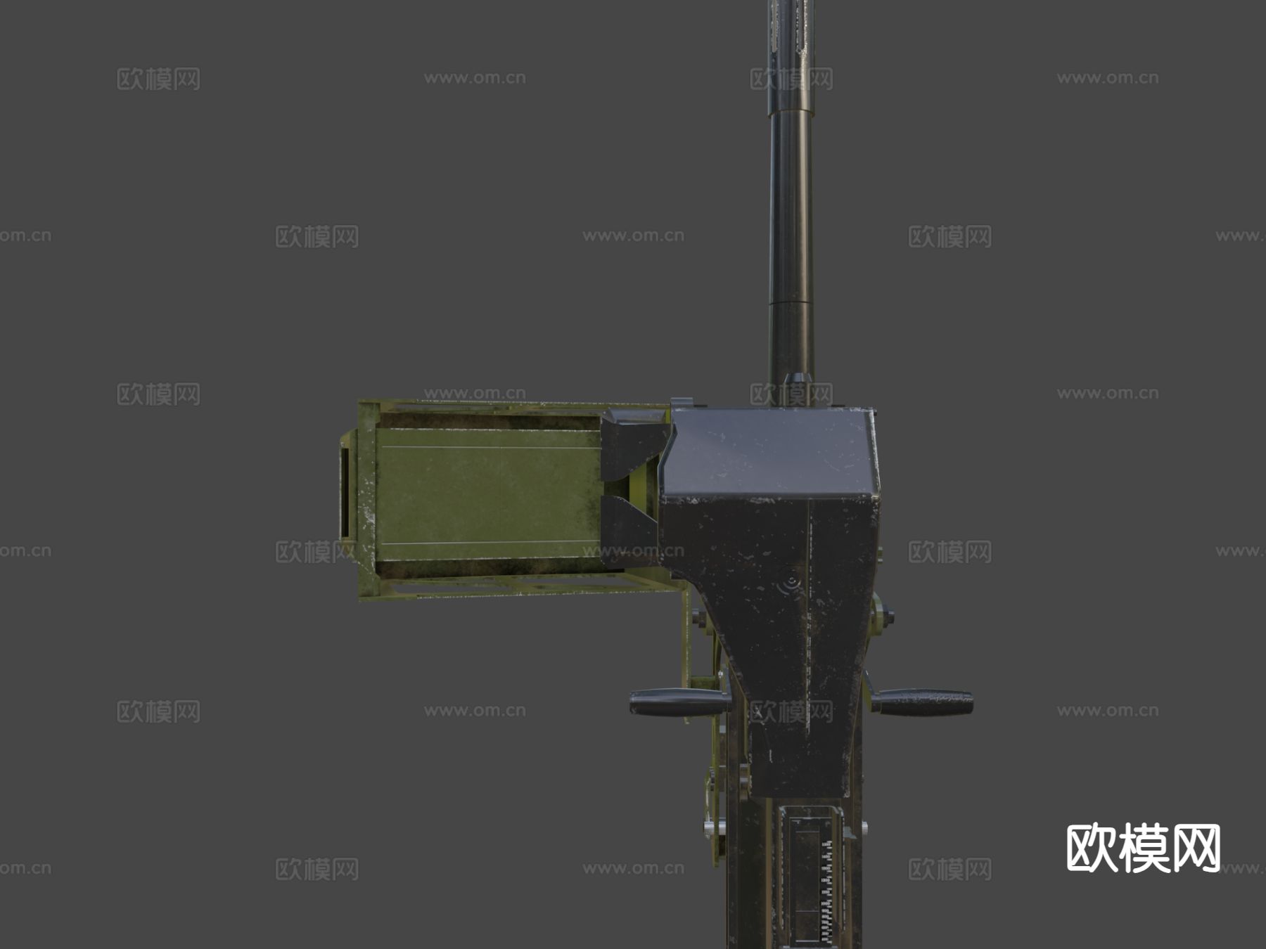 C型 火箭炮 榴弹炮 武器su模型下载（渲染图5）