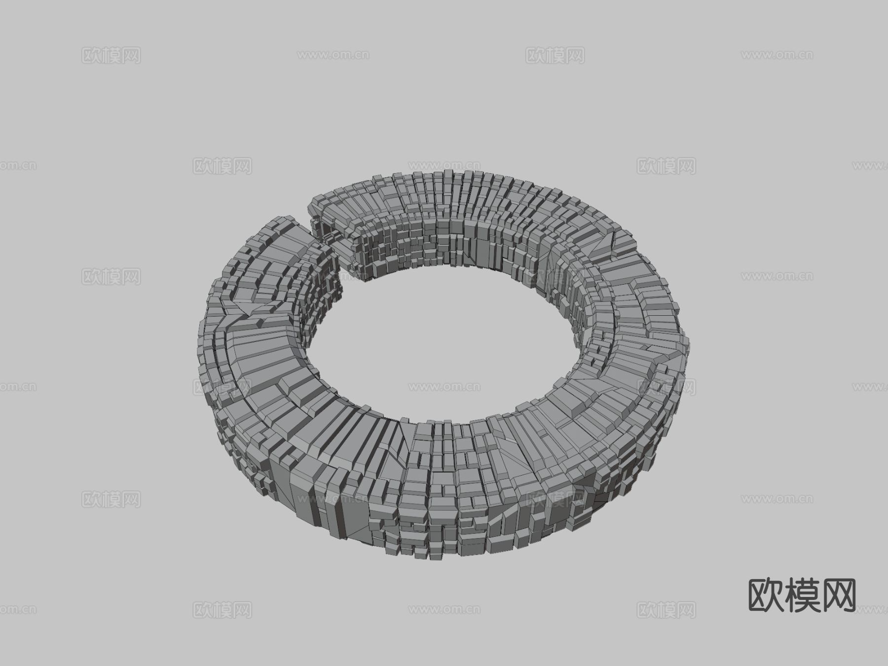 工业设备 太空站su模型下载（渲染图3）