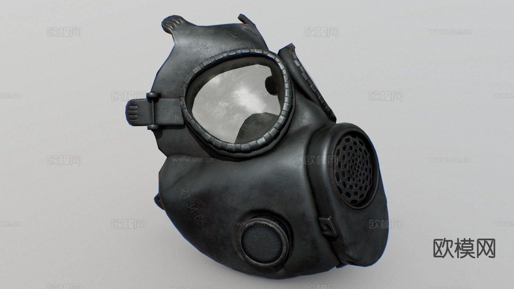 M17防毒面具 面罩su模型下载（渲染图2）