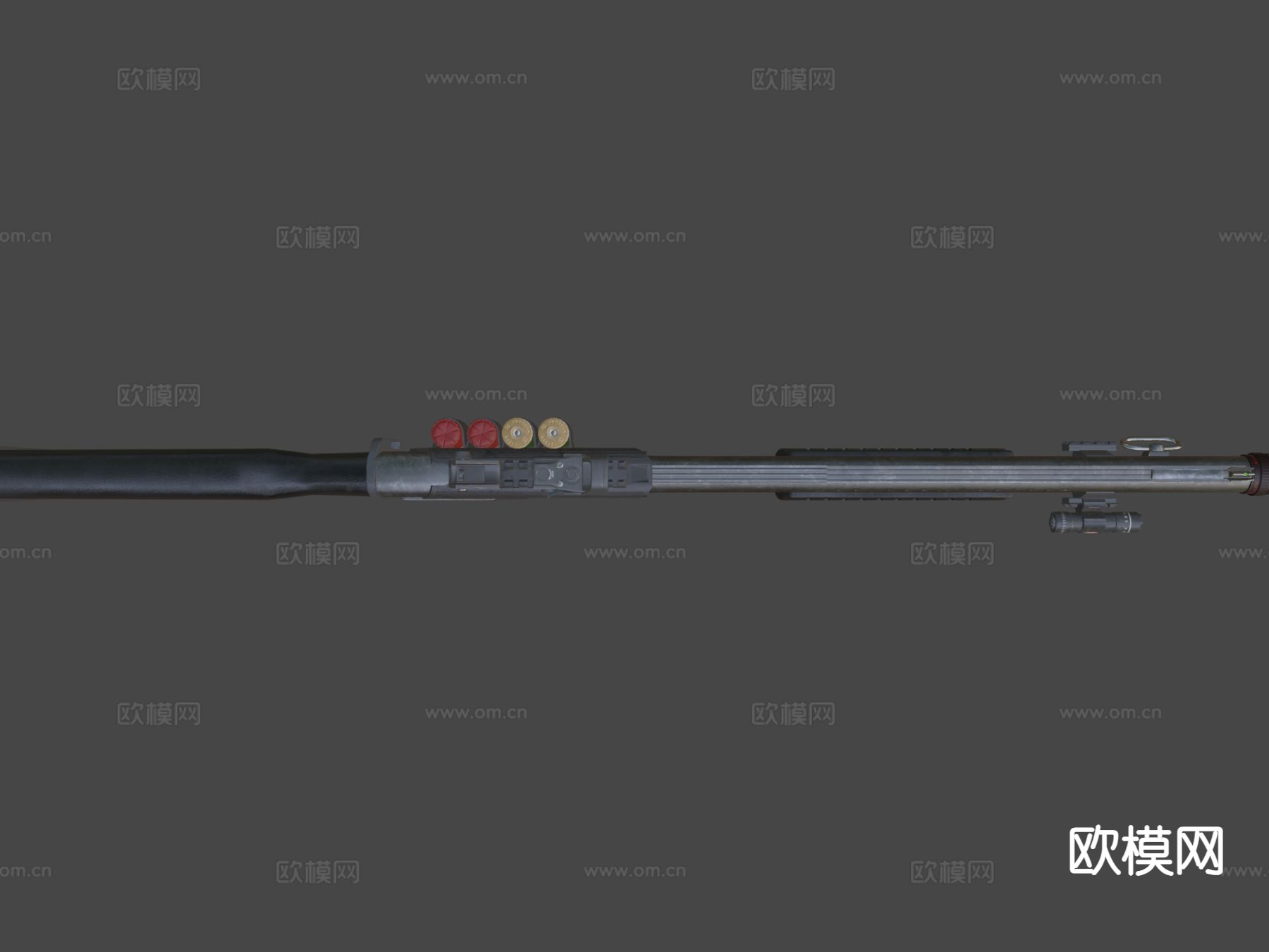 雷明顿870 霰弹枪 枪支 枪械su模型下载（渲染图5）