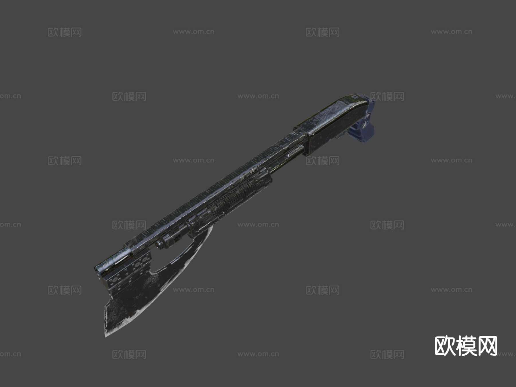 霰弹斧su模型下载（渲染图7）