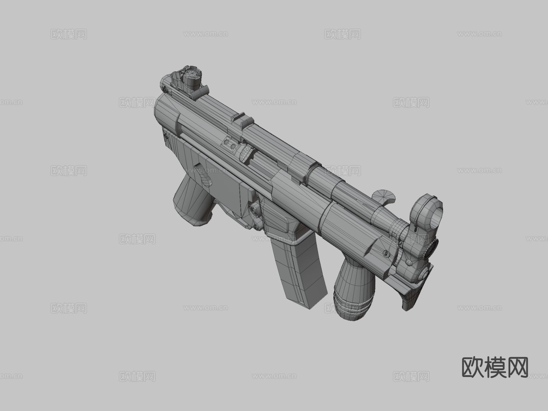 榴弹炮su模型下载（渲染图1）