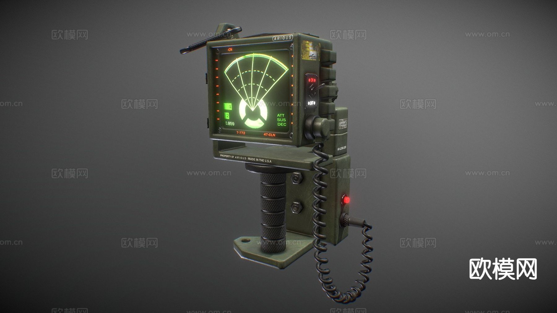 异形运动追踪器su模型下载（渲染图2）