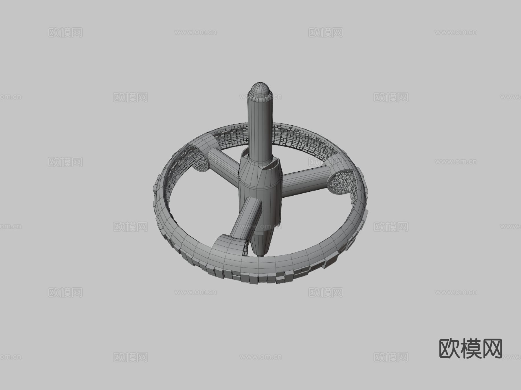 太空站su模型下载（渲染图1）