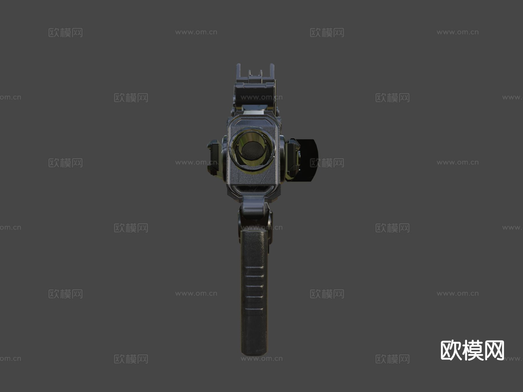 P10罗尼步枪su模型下载（渲染图4）