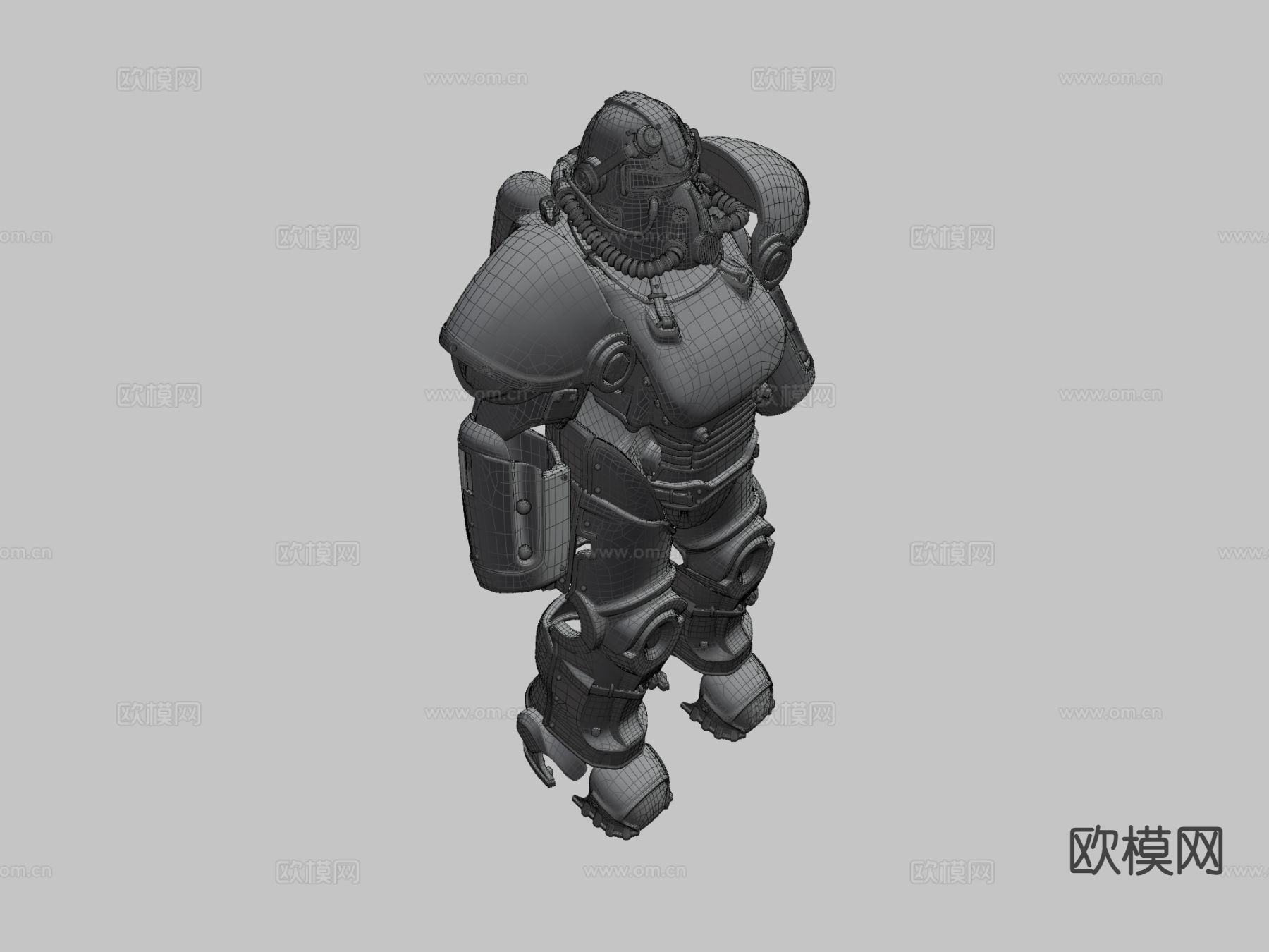 动力装甲T51型su模型下载（渲染图3）