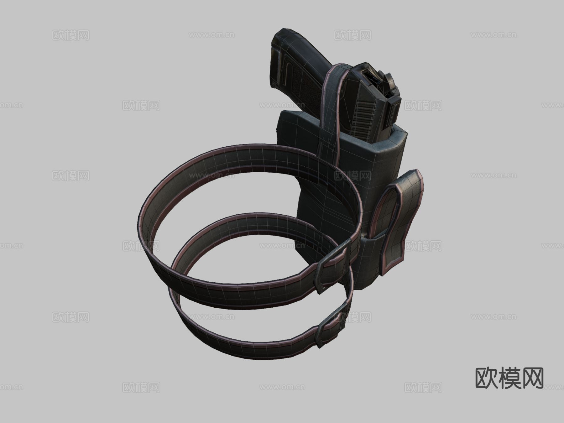 手枪 枪支 枪械su模型下载（渲染图1）