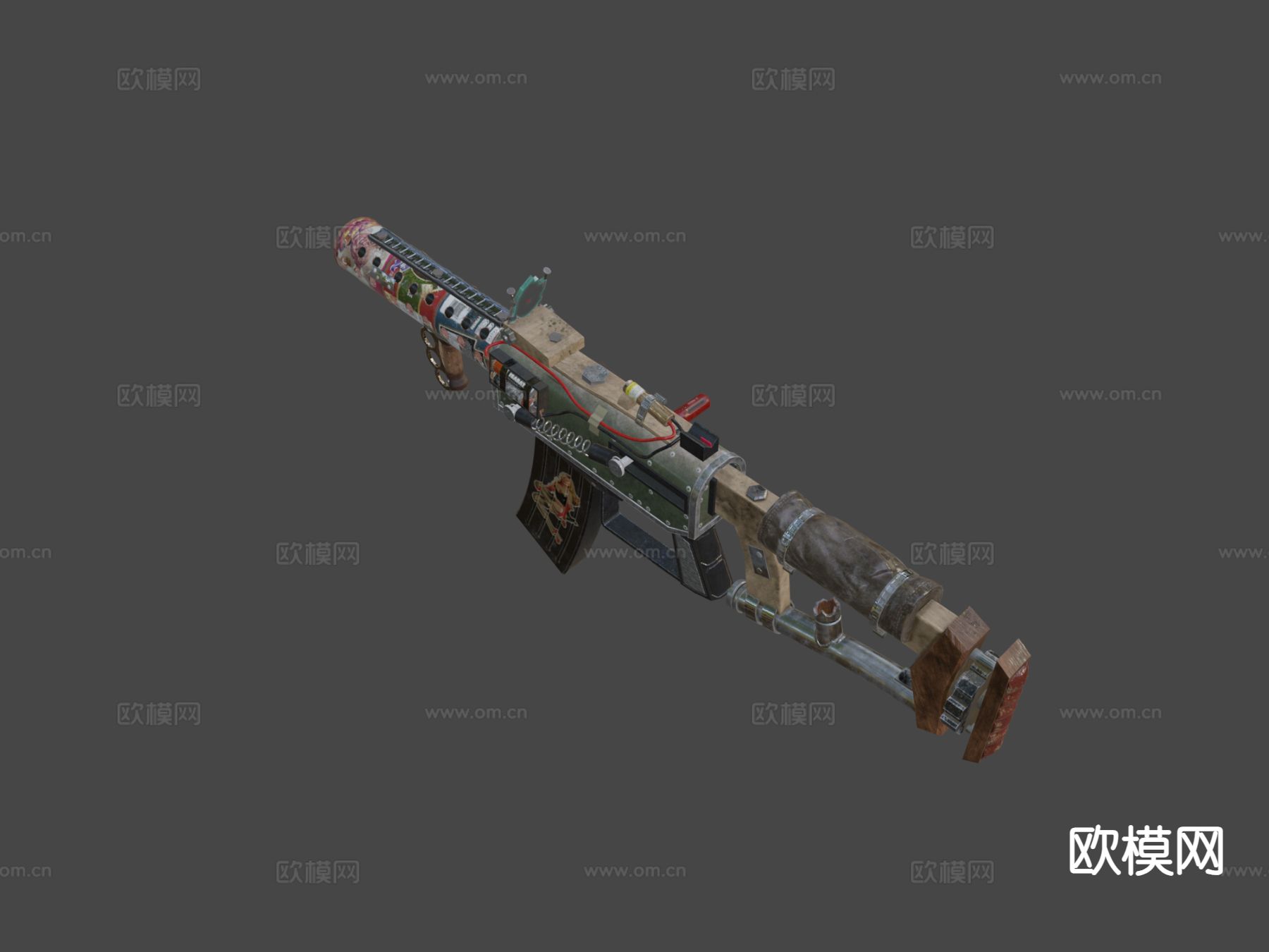 变种废品枪su模型下载（渲染图4）