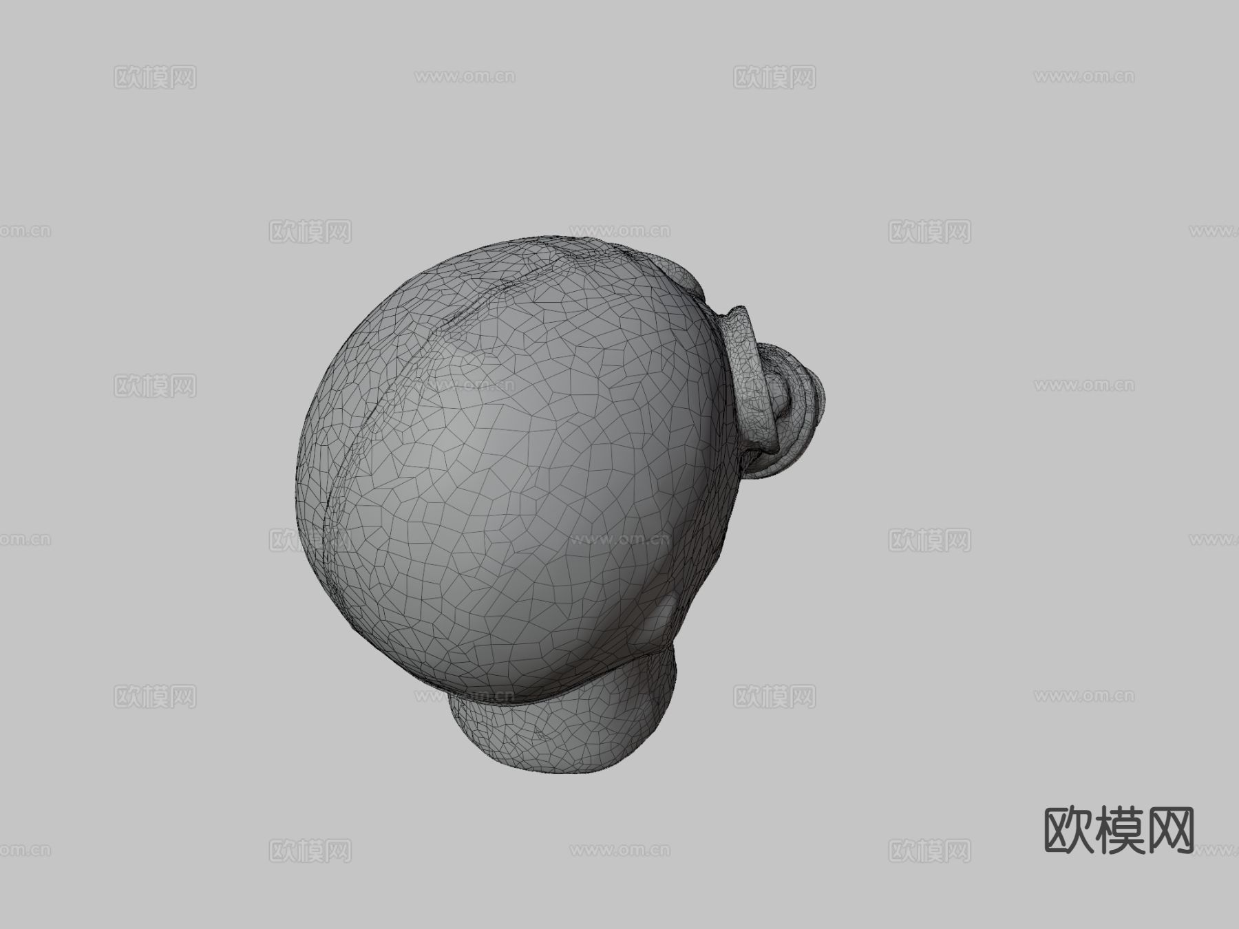 苏联防毒面具su模型下载（渲染图3）