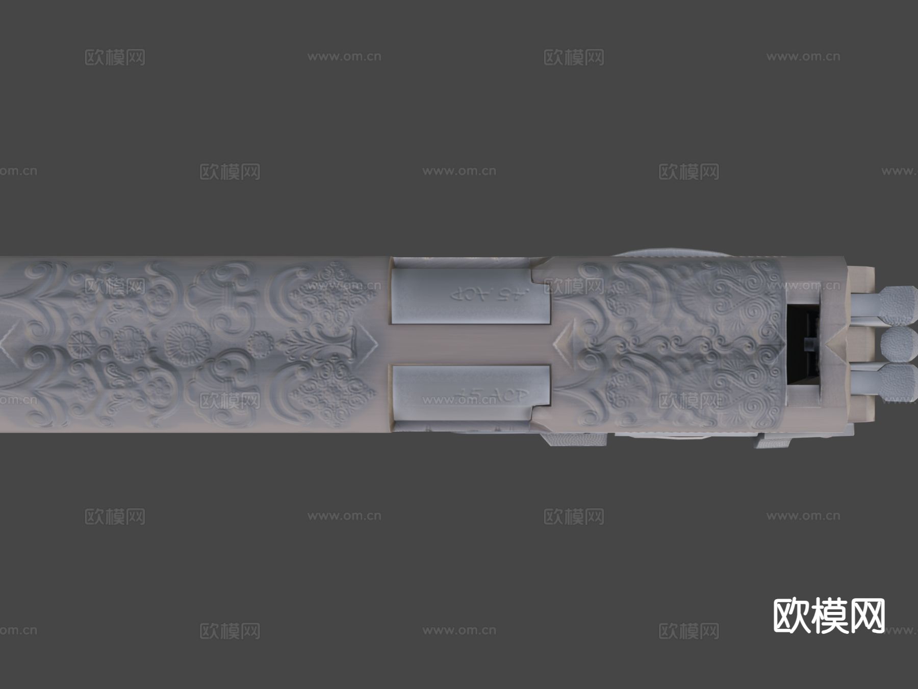 手枪 枪支枪械su模型下载（渲染图5）