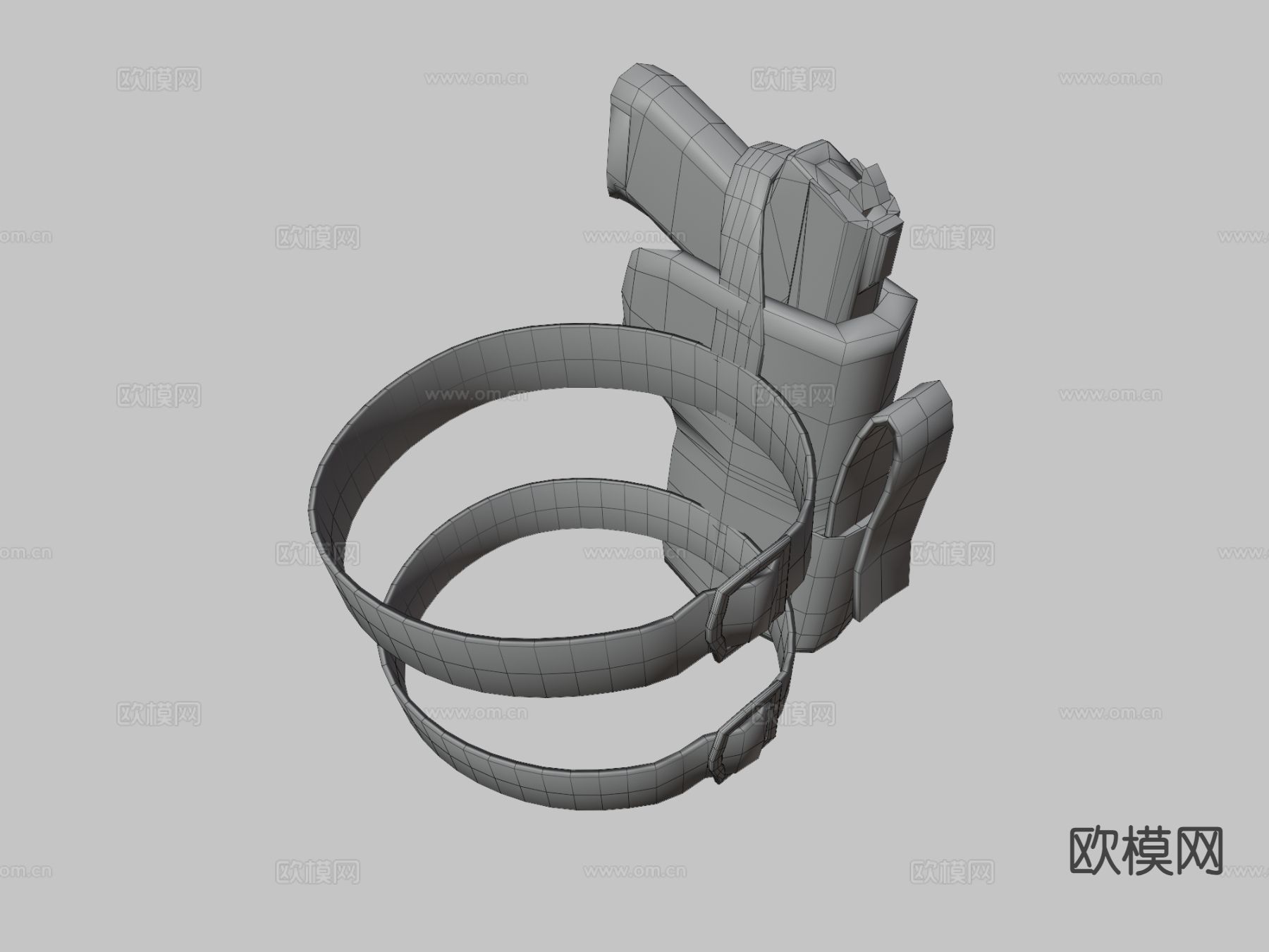 手枪 枪支 枪械su模型下载（渲染图3）
