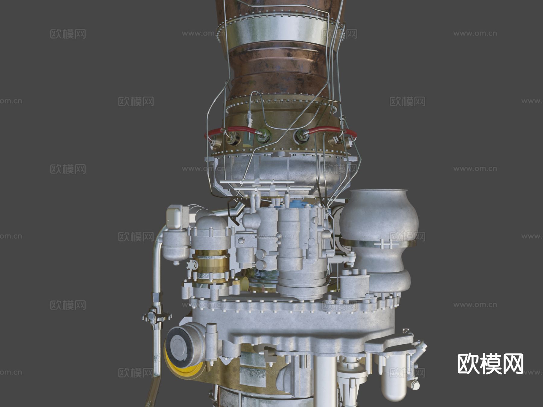 涡轴发动机 发电机su模型下载（渲染图6）