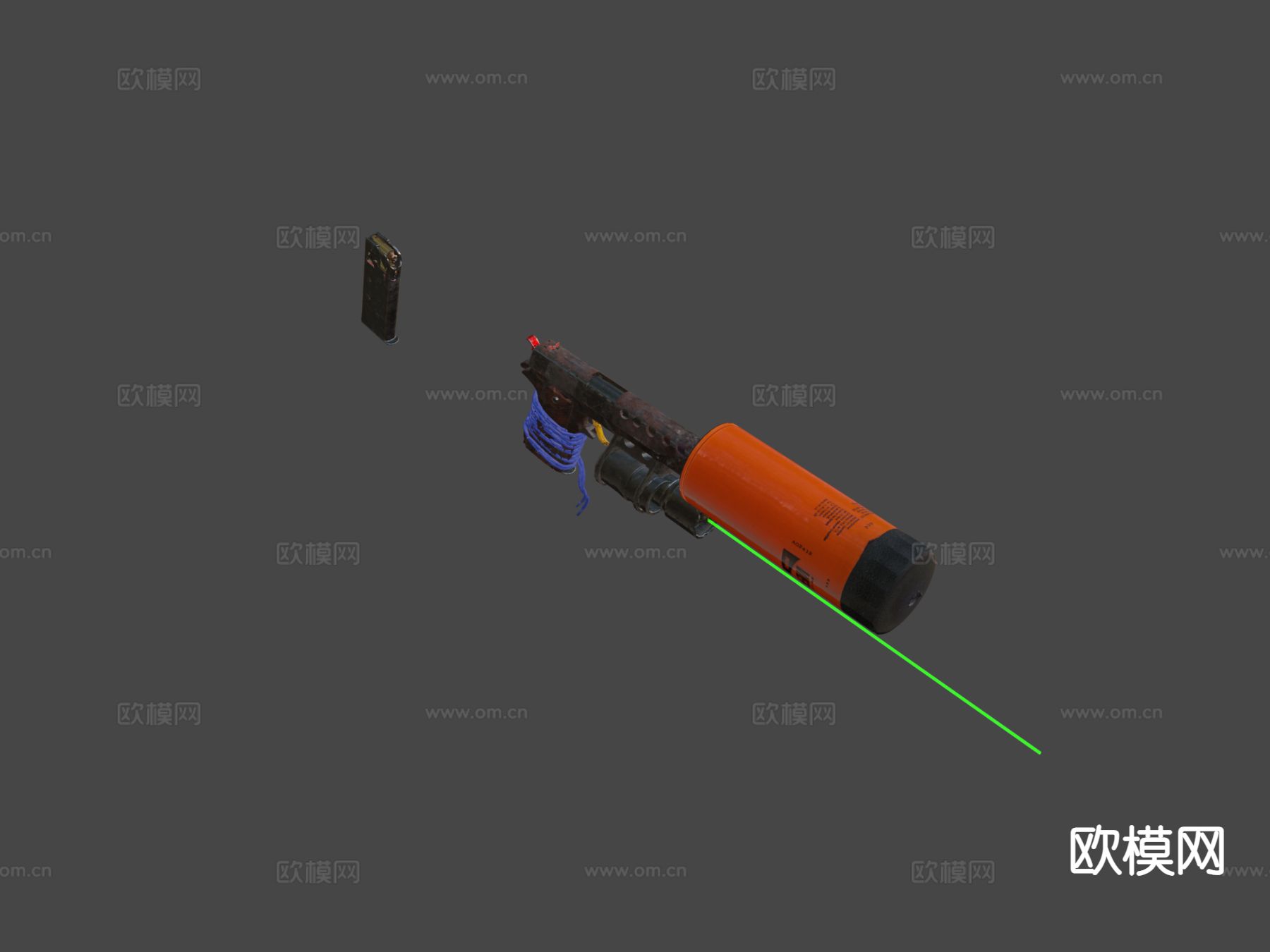 气枪su模型下载（渲染图4）