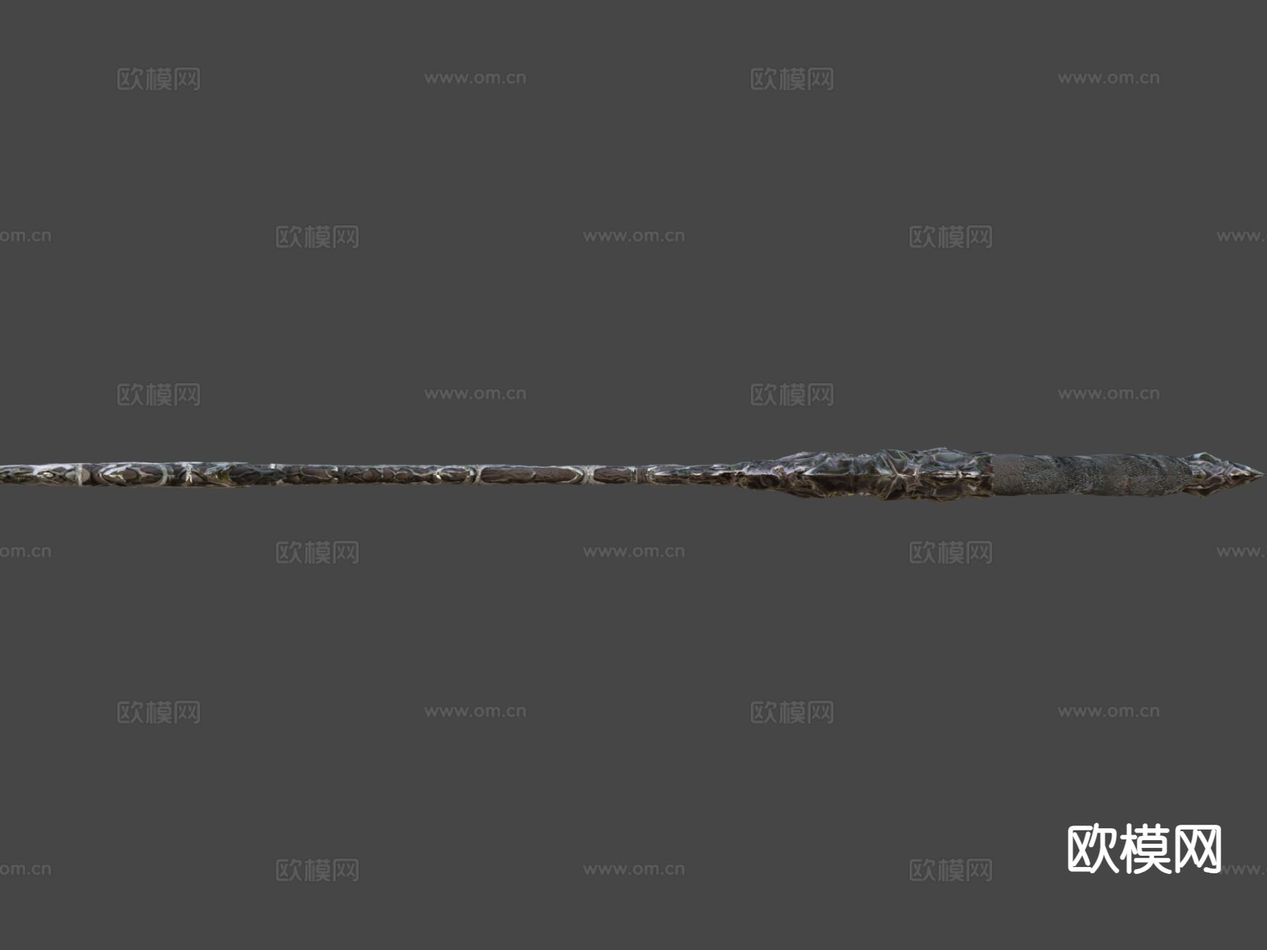 弯刀-中世纪黑暗幻想武器su模型下载（渲染图5）