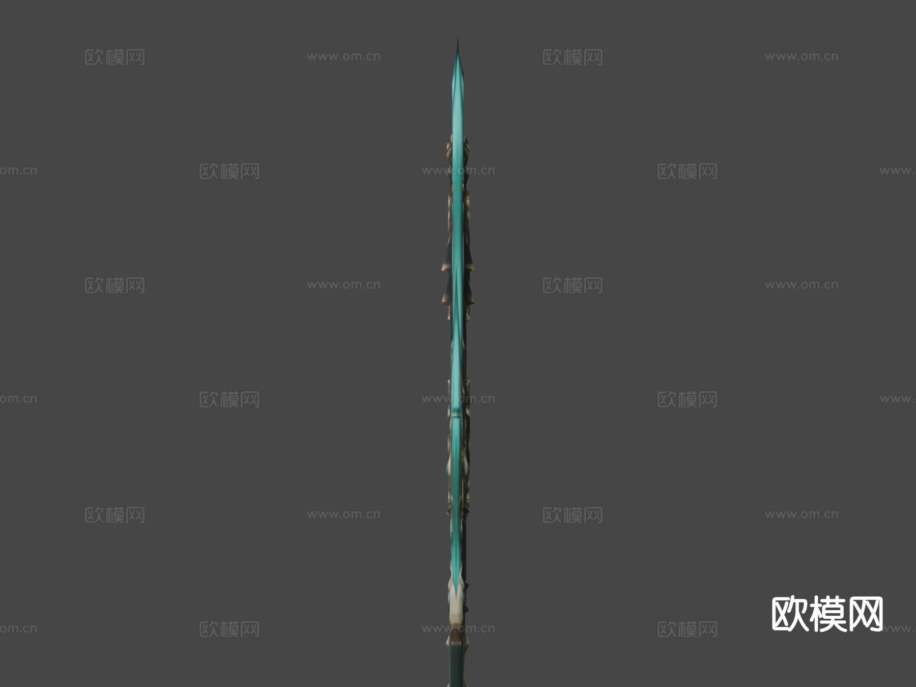 幻想闪电武器套装su模型下载（渲染图4）