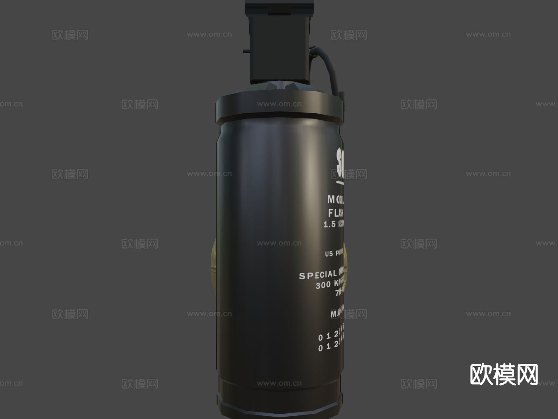 手榴弹 炸弹 武器su模型下载（渲染图4）