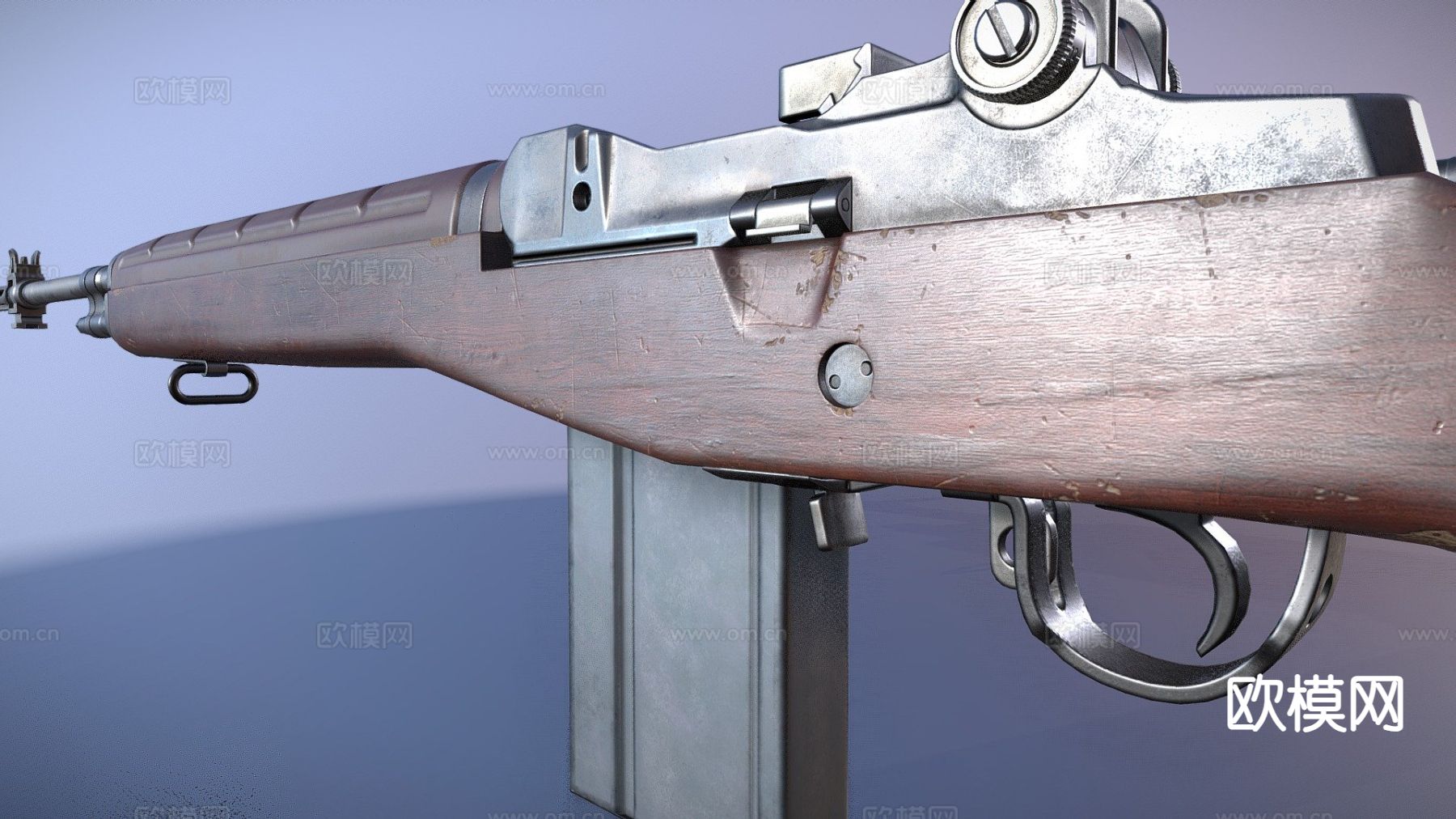 步枪 枪支 枪械su模型下载（渲染图2）