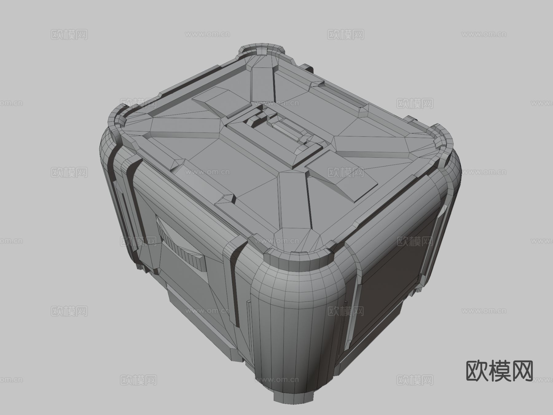 科幻集装箱su模型下载（渲染图3）