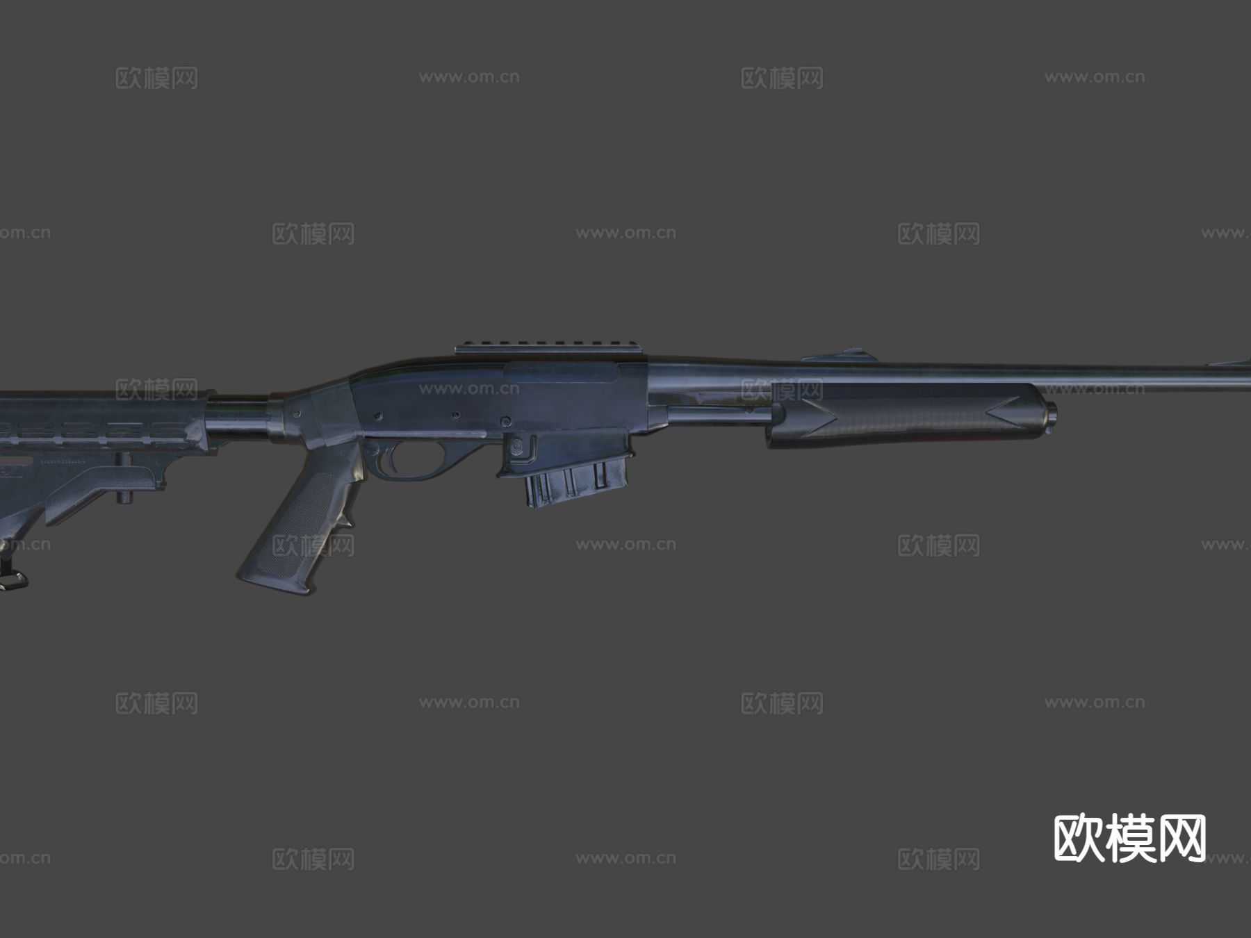 警察卡宾枪 枪支 枪械su模型下载（渲染图6）
