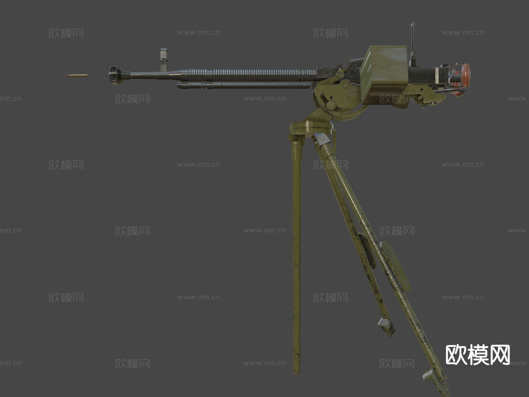 科幻步枪su模型下载（渲染图5）
