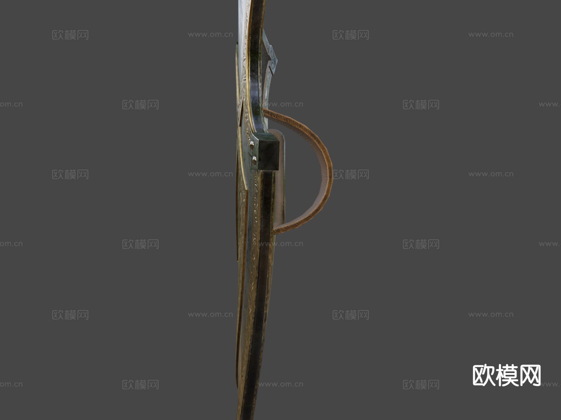 骑士盾 护盾 游戏道具su模型下载（渲染图6）