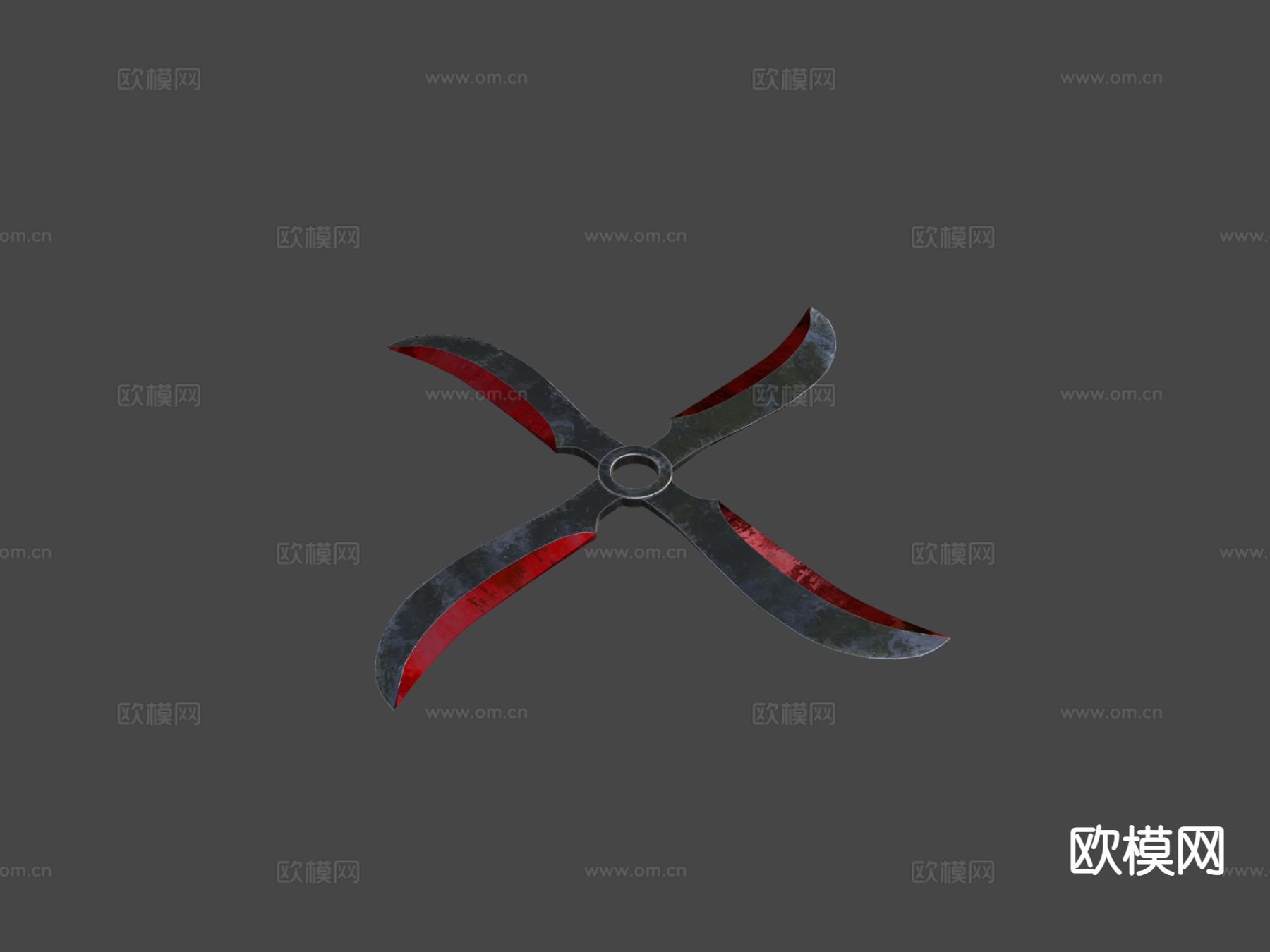 飞镖 武器su模型下载（渲染图4）