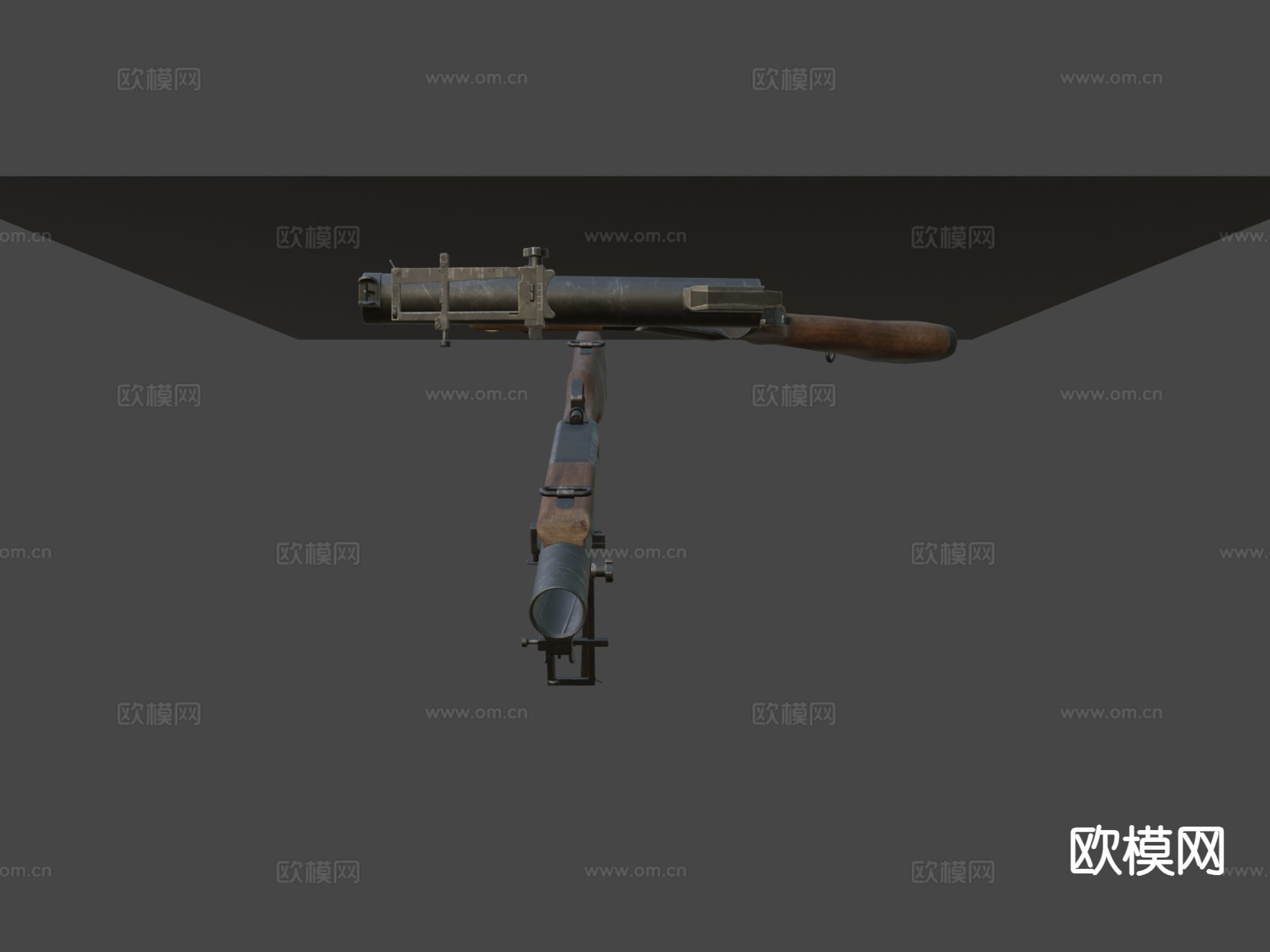 M79 榴弹发射器 火枪su模型下载（渲染图6）