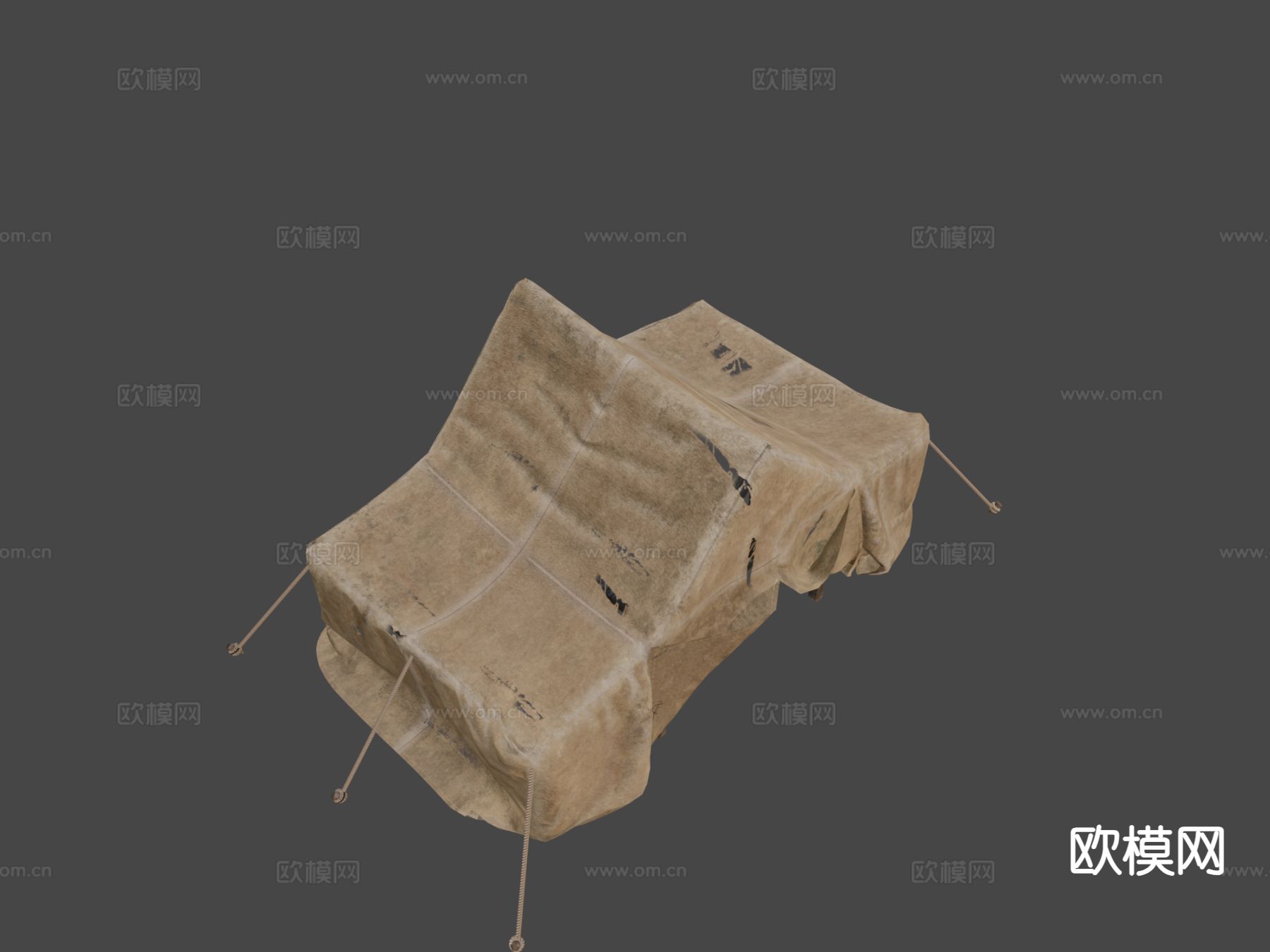 中世纪帐篷su模型下载（渲染图4）