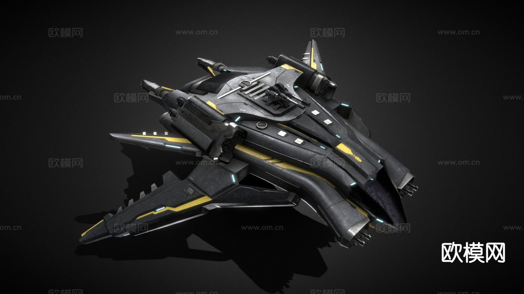 宇宙飞船su模型下载（渲染图2）